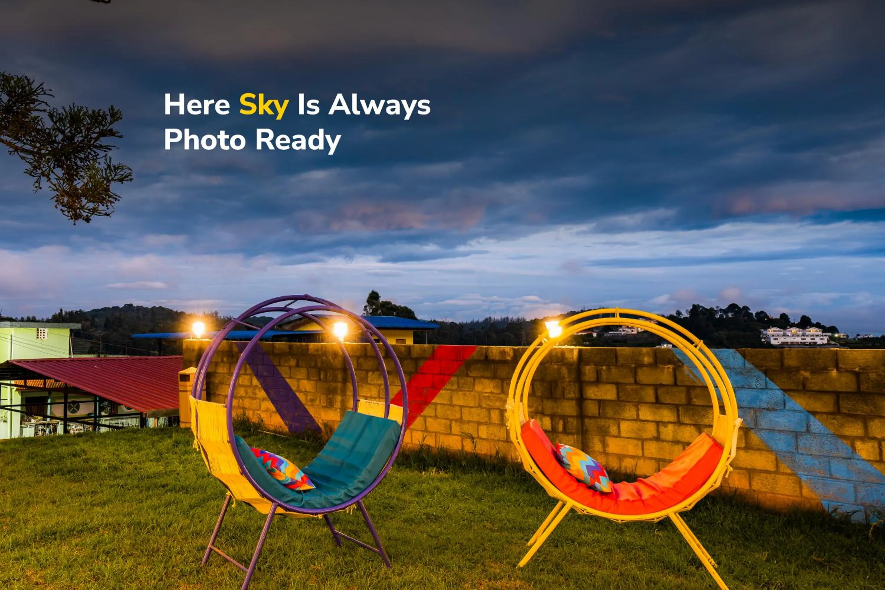 Seating area in goSTOPS Ooty