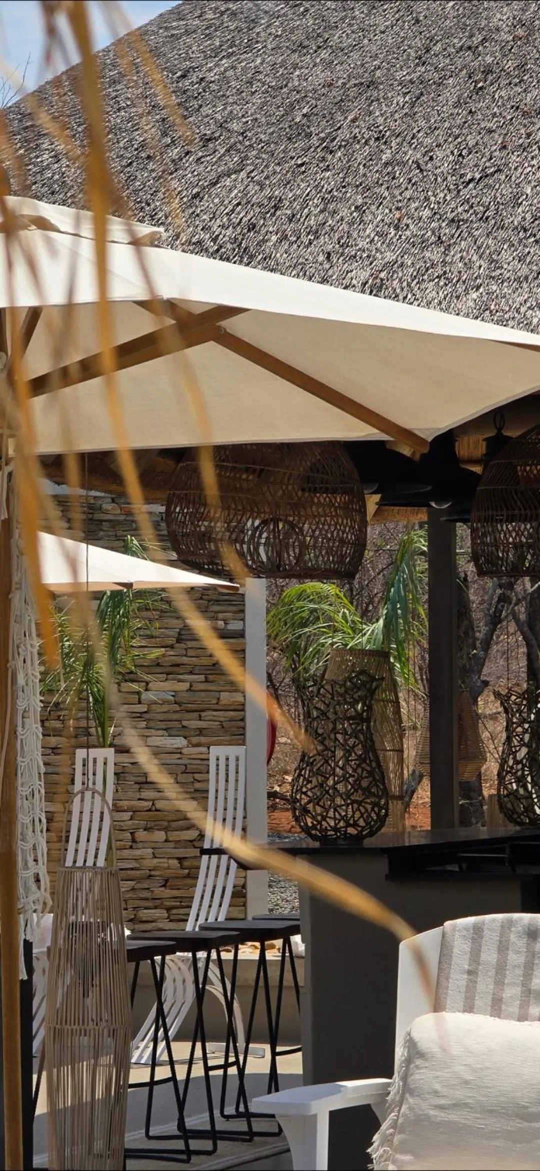 Patio in African Flair Boutique Safari Lodge