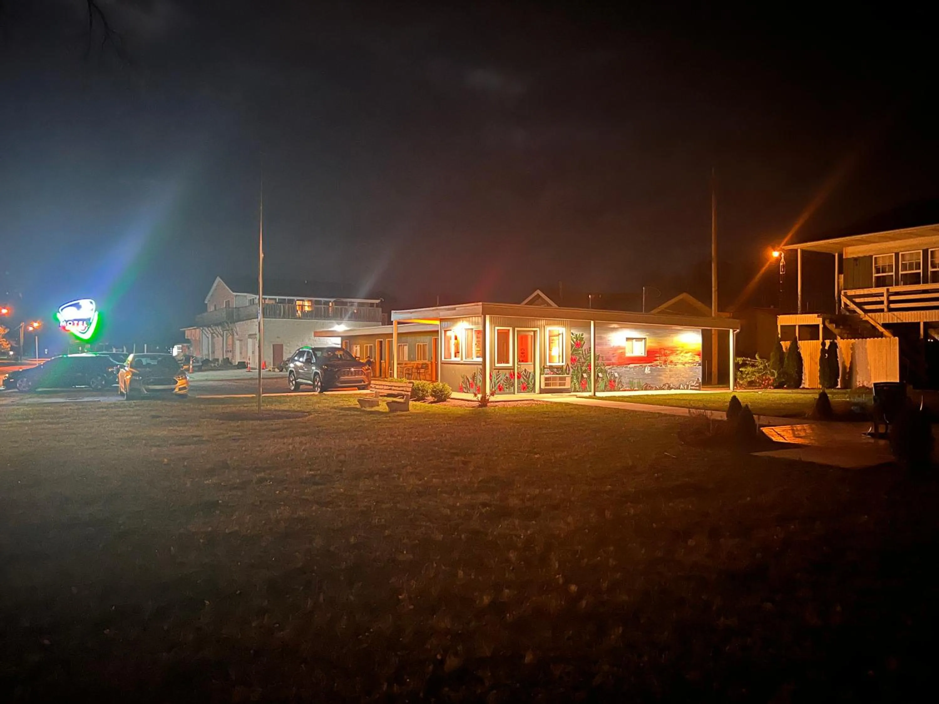 Property building in The Cedar Motel