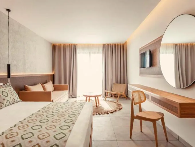 Bed in Blue Sea Island