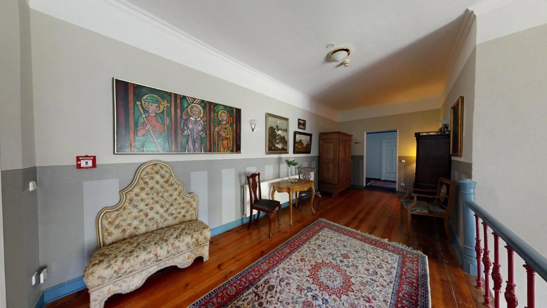 Property building, Bed in Landhotel Schloss Daschow