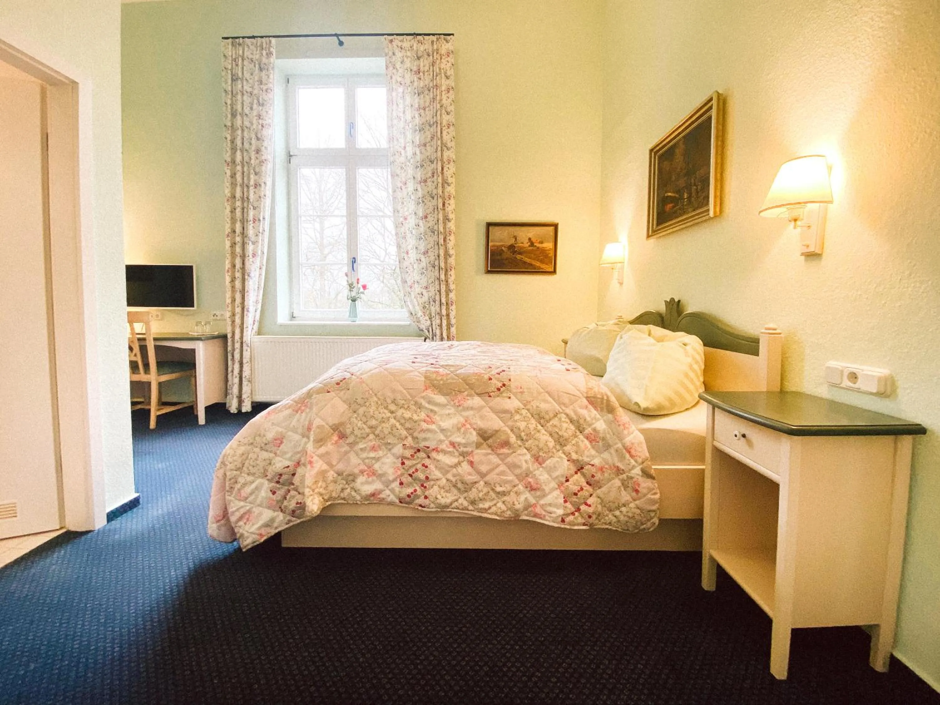 Bed in Landhotel Schloss Daschow