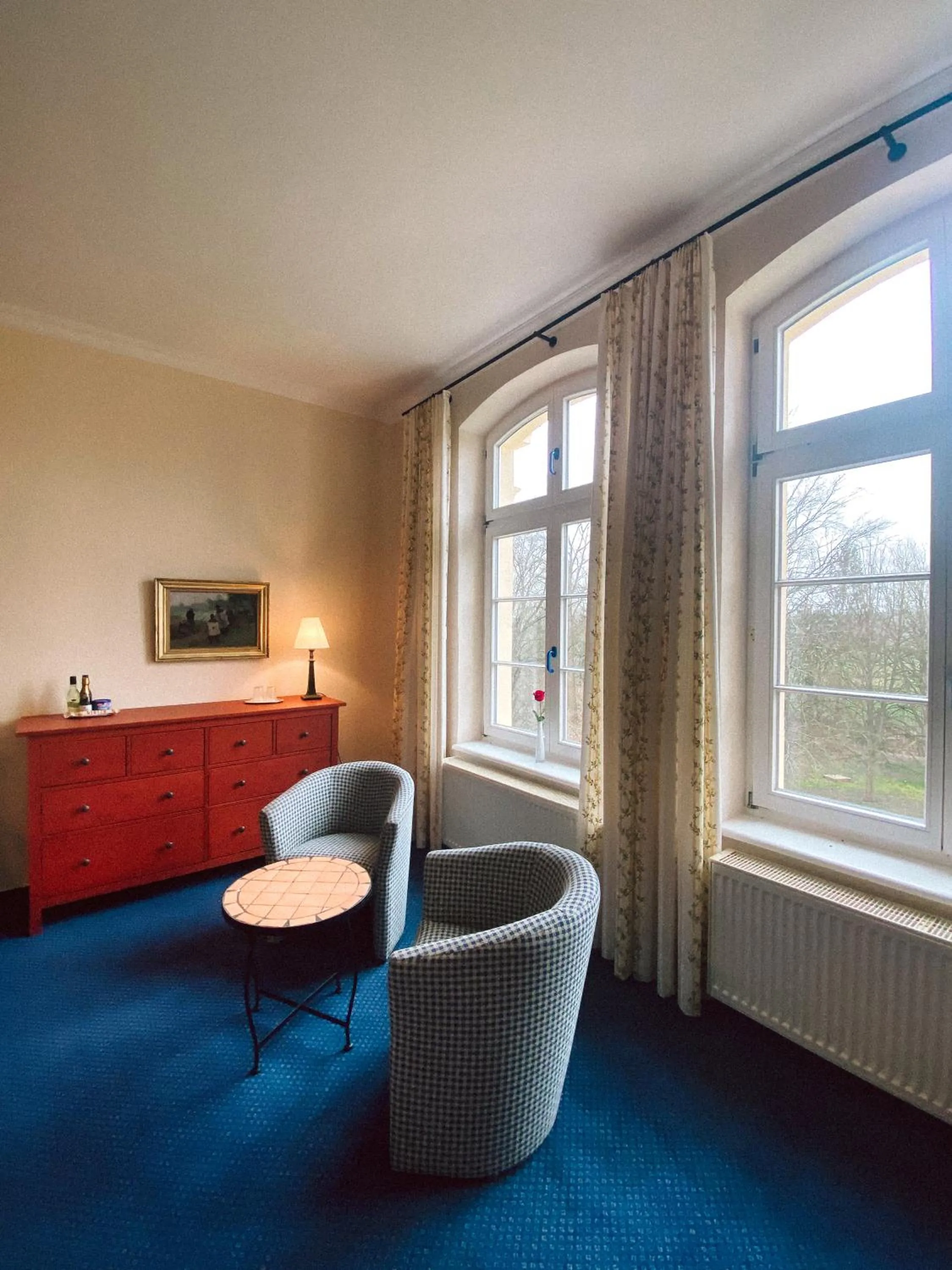 Seating area in Landhotel Schloss Daschow