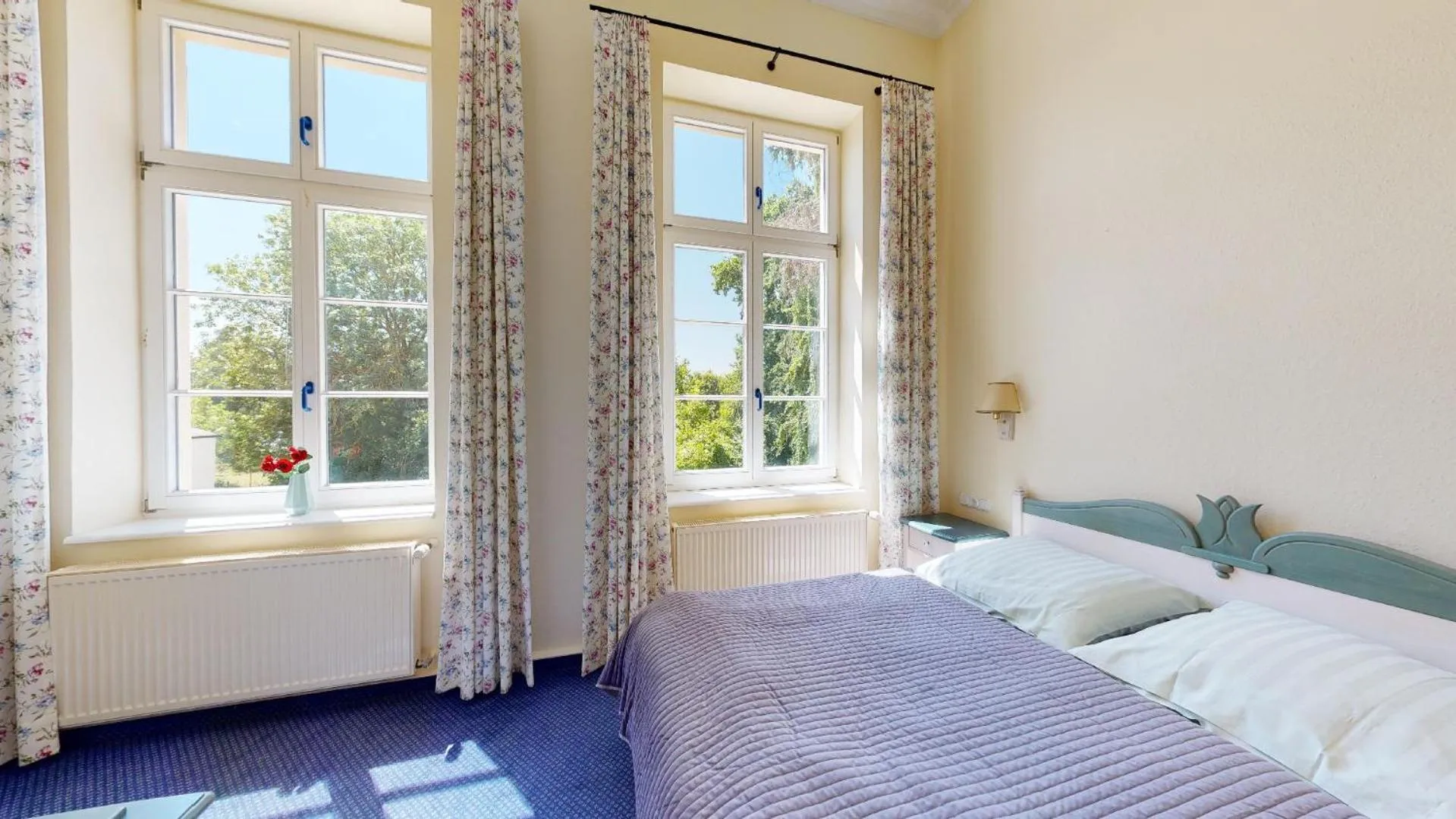 Bed in Landhotel Schloss Daschow