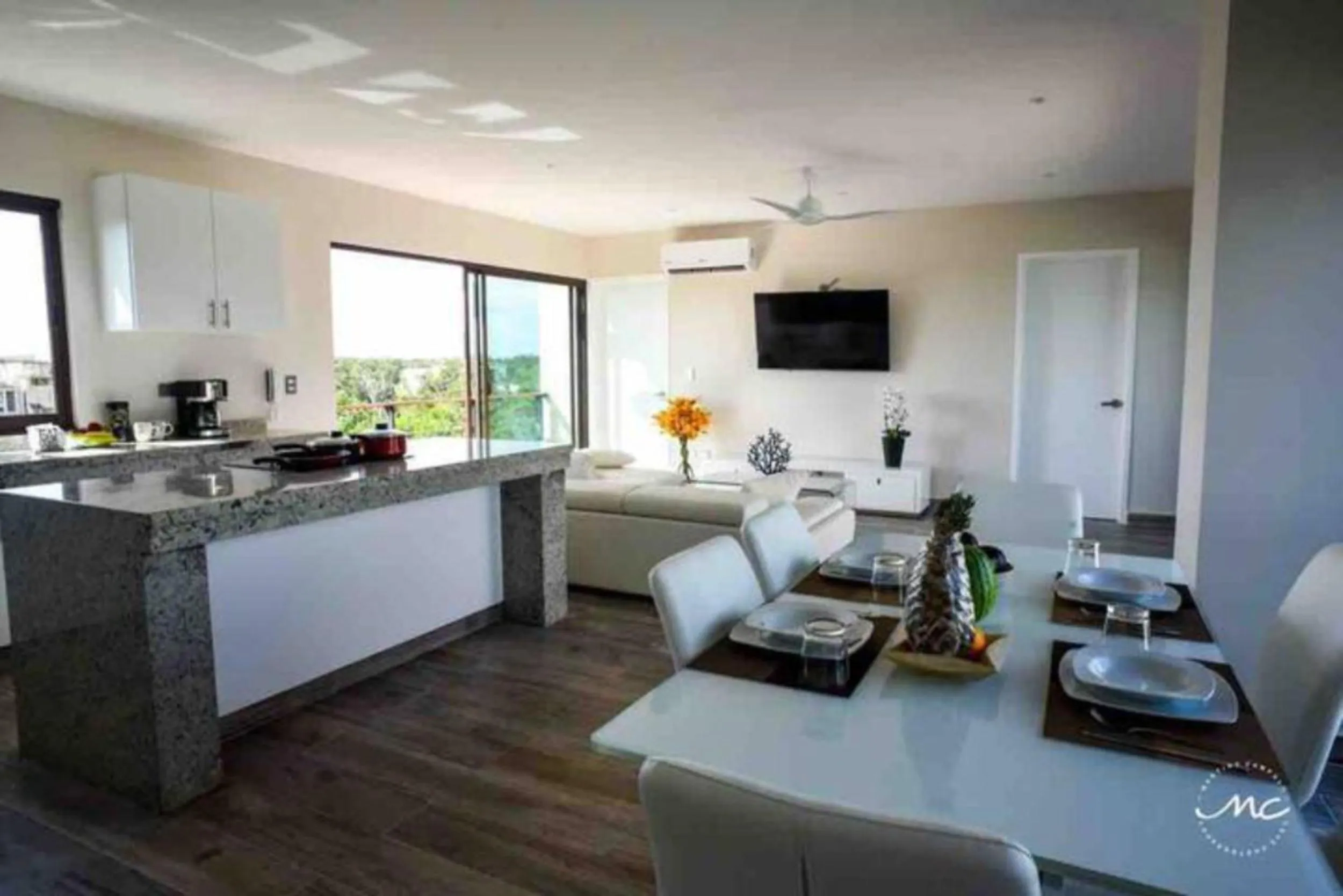Living room in Penthouse Blue Luxury La Veleta