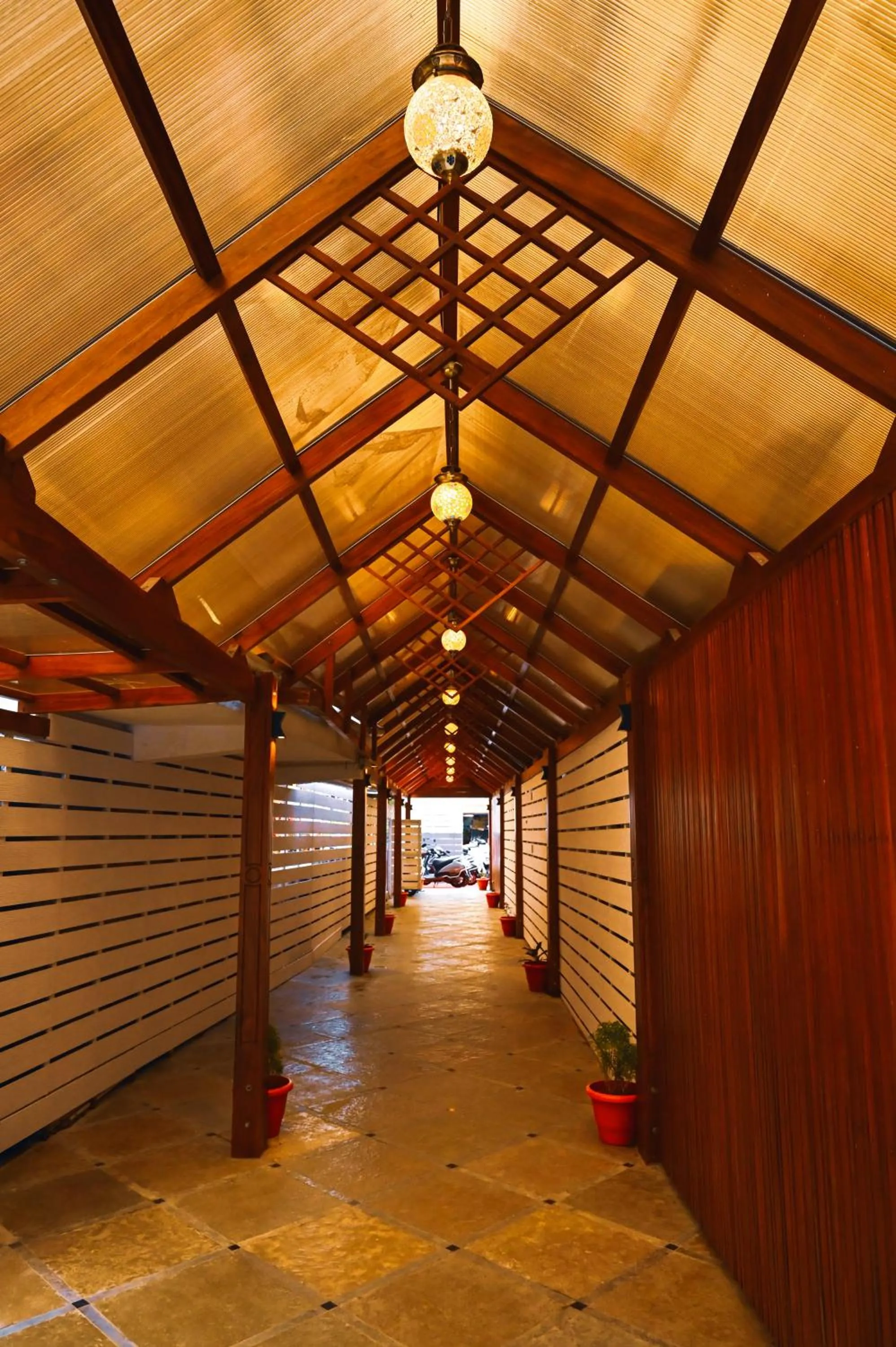 Facade/entrance in Kalki Hotel