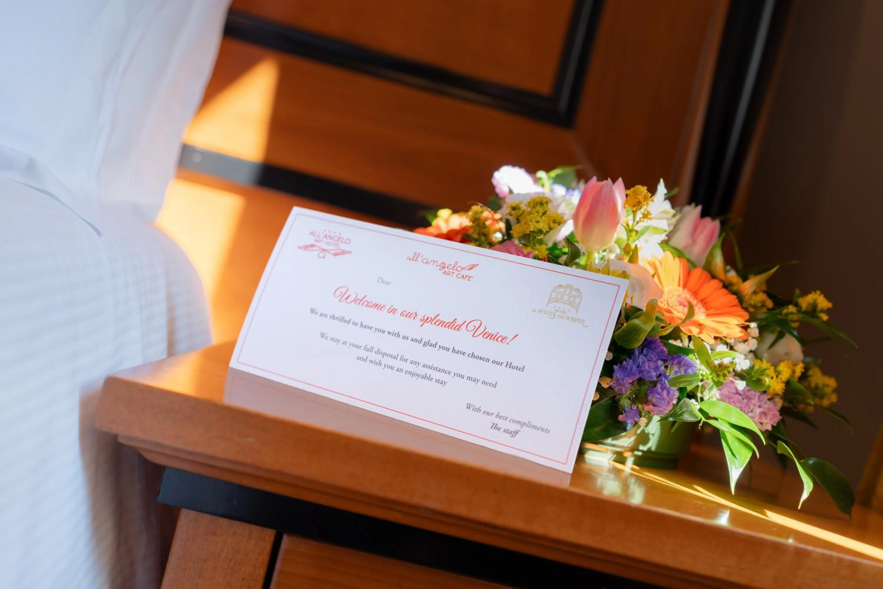 Decorative detail in All’Angelo Art Hotel