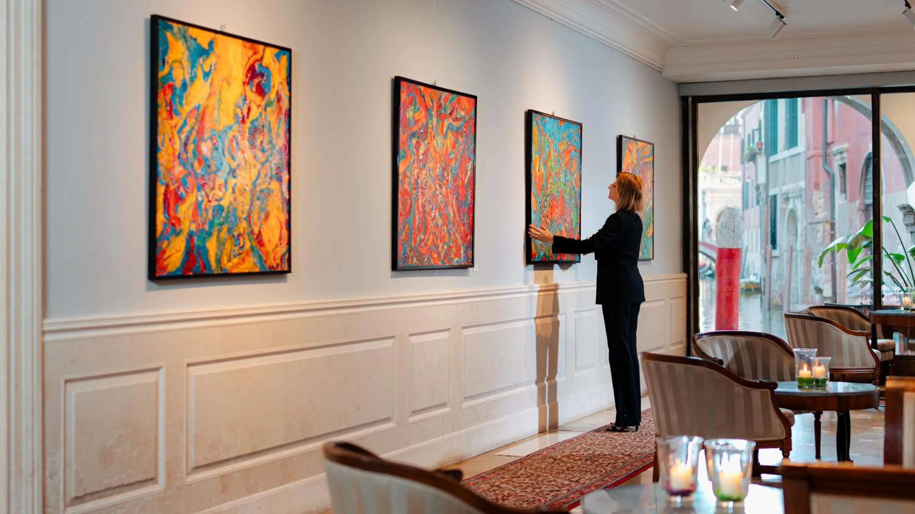 Lobby or reception in All’Angelo Art Hotel