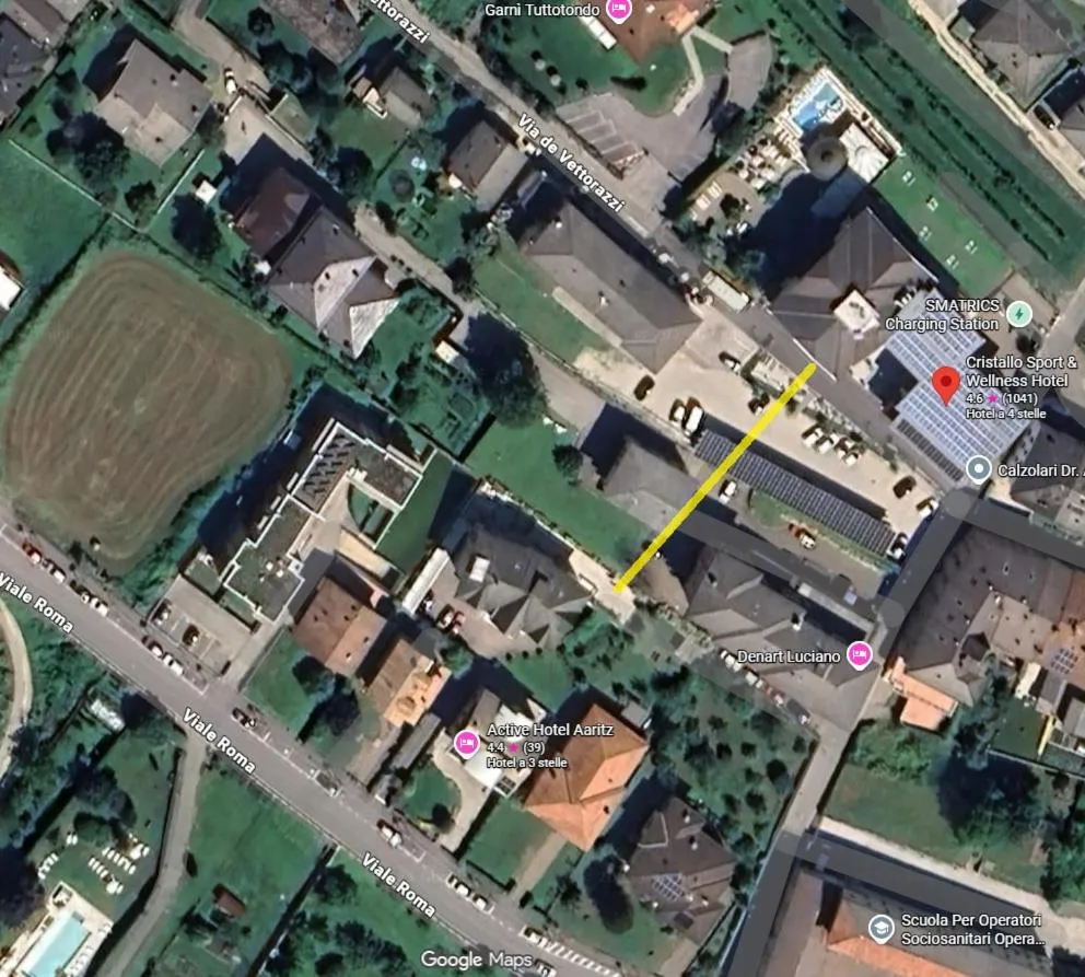 Floor plan in Cristallo Sport & Wellness Hotel