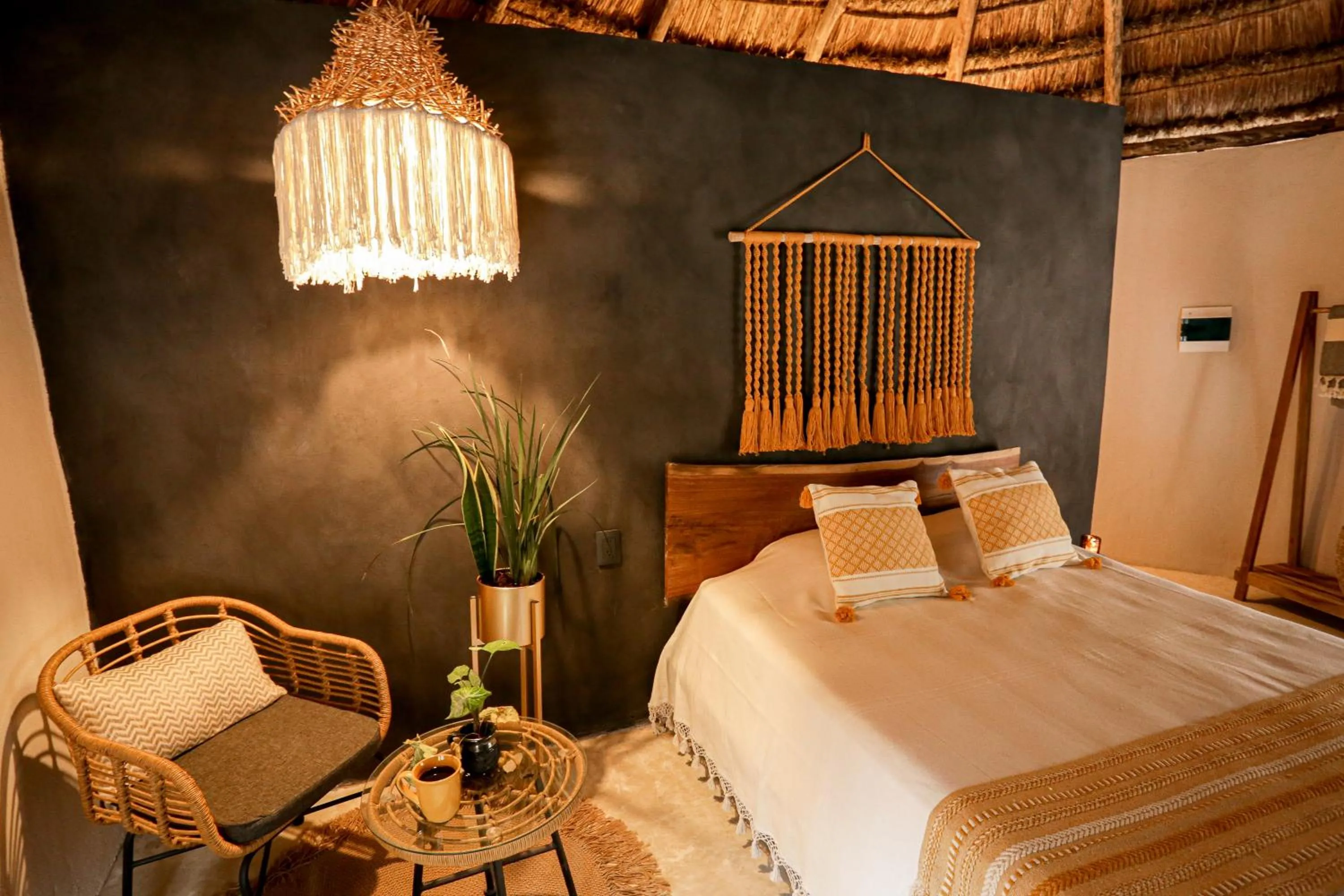 Bed in The Yellow Nest Tulum