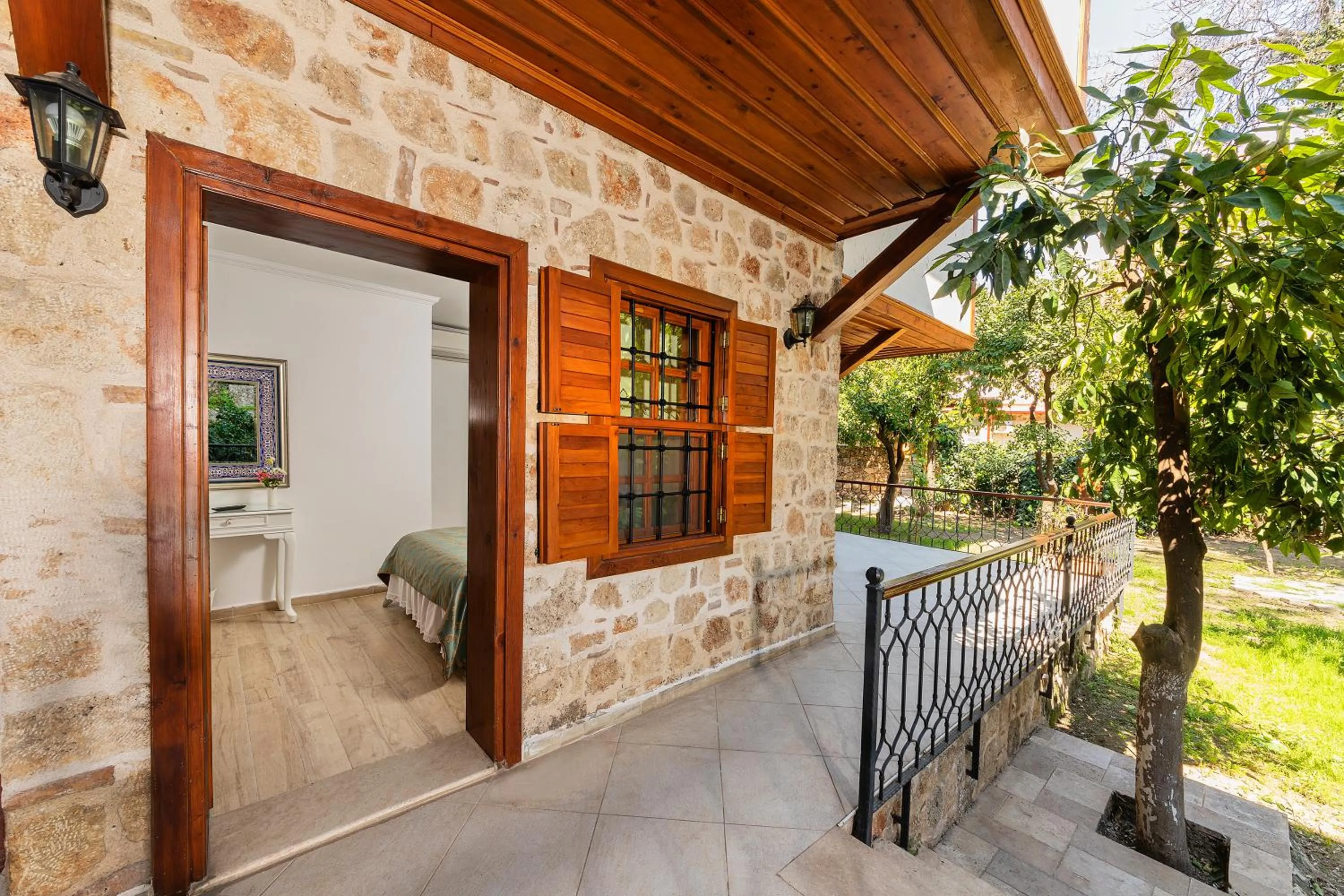 Patio in Zemira Garden Hotel