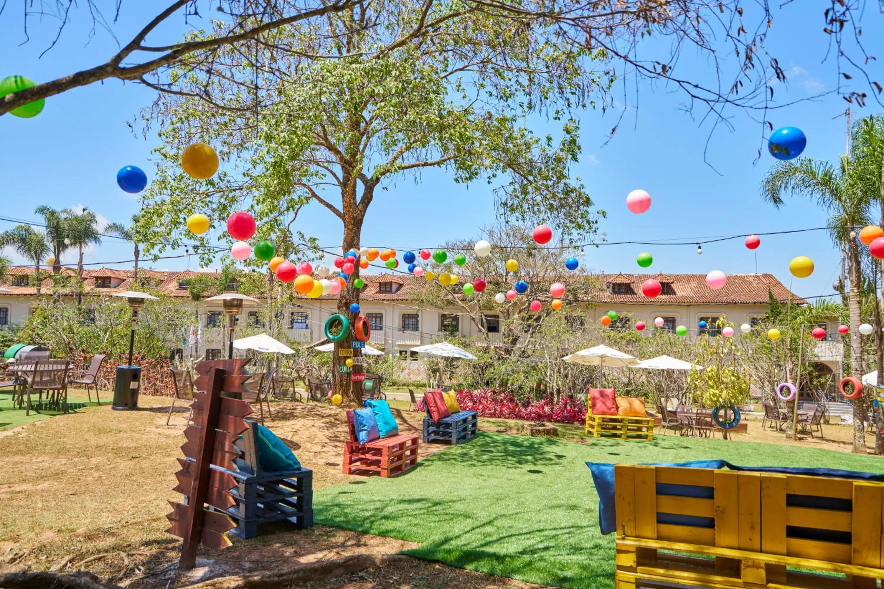 Seating area in SESC OURO PRETO