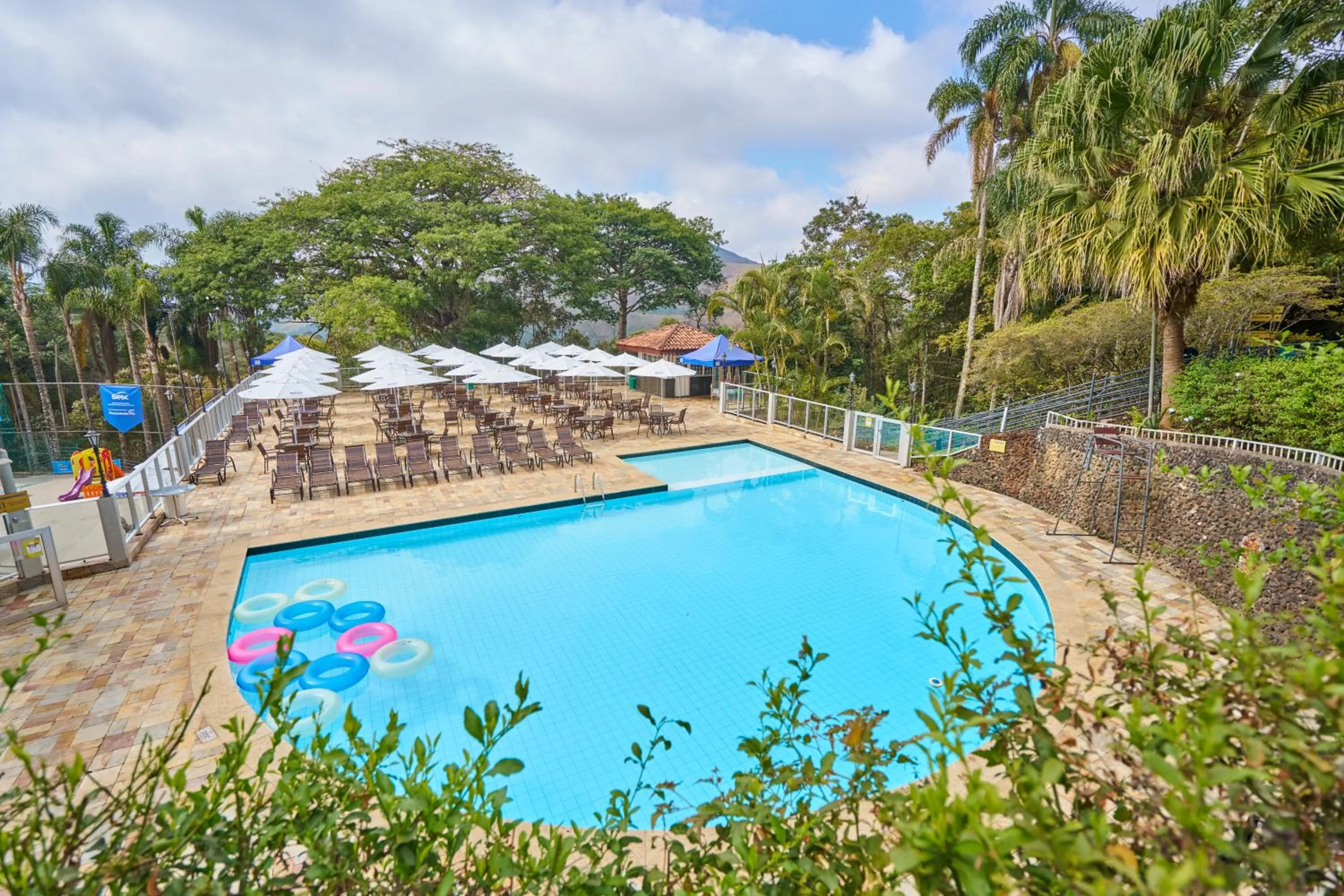 Pool view in SESC OURO PRETO