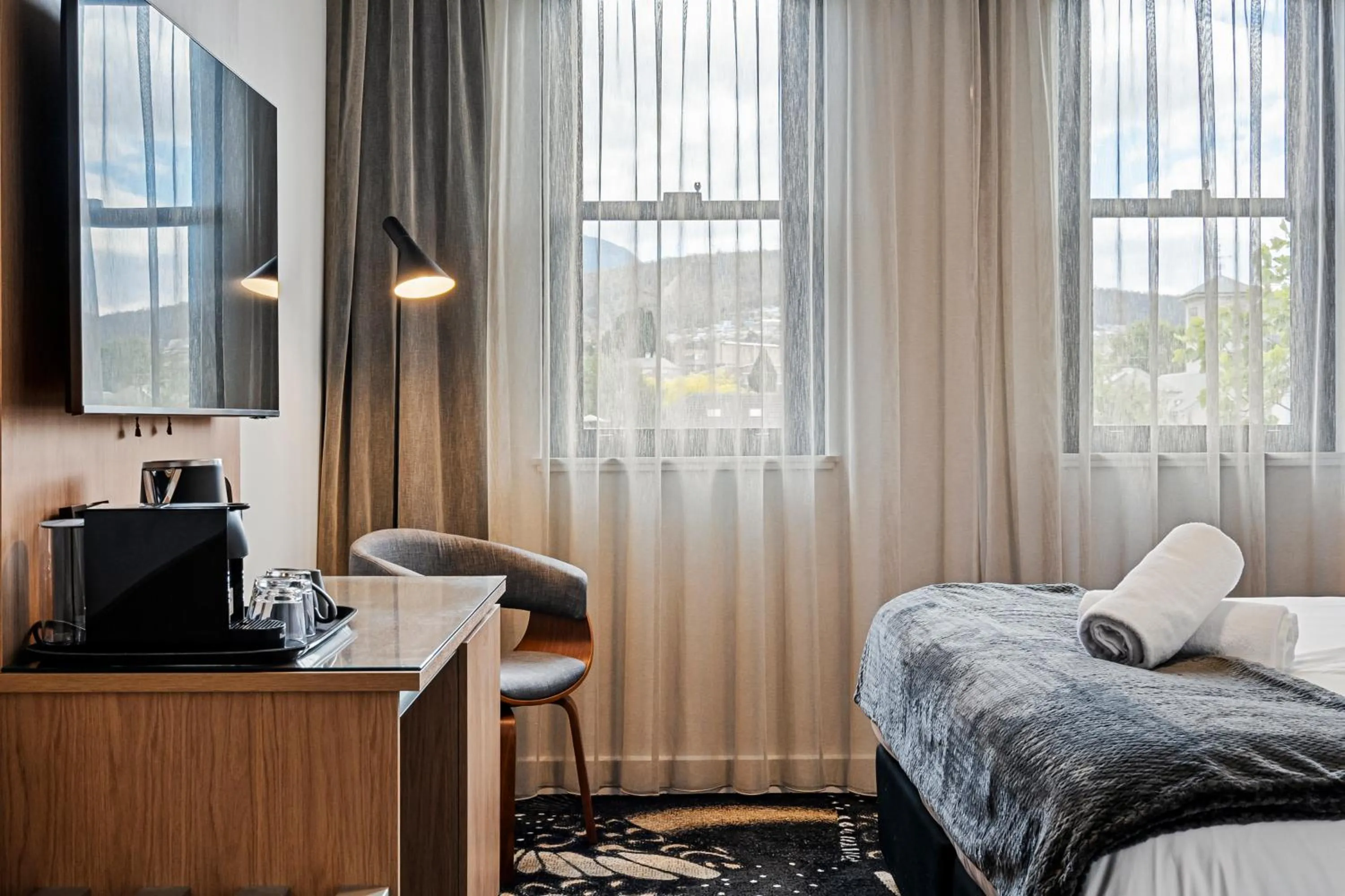 Bed in Prince of Wales Hotel