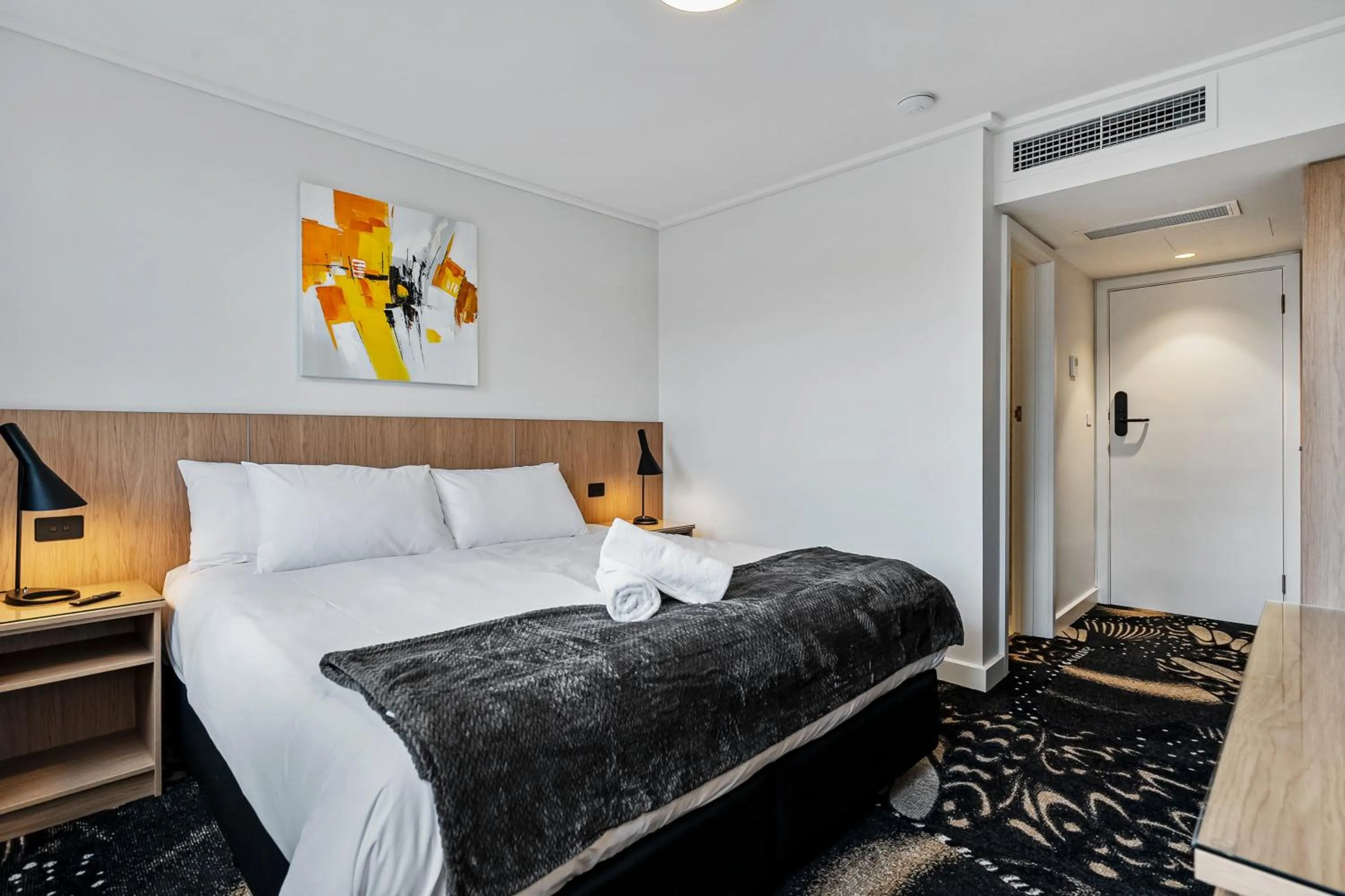 Bed in Prince of Wales Hotel