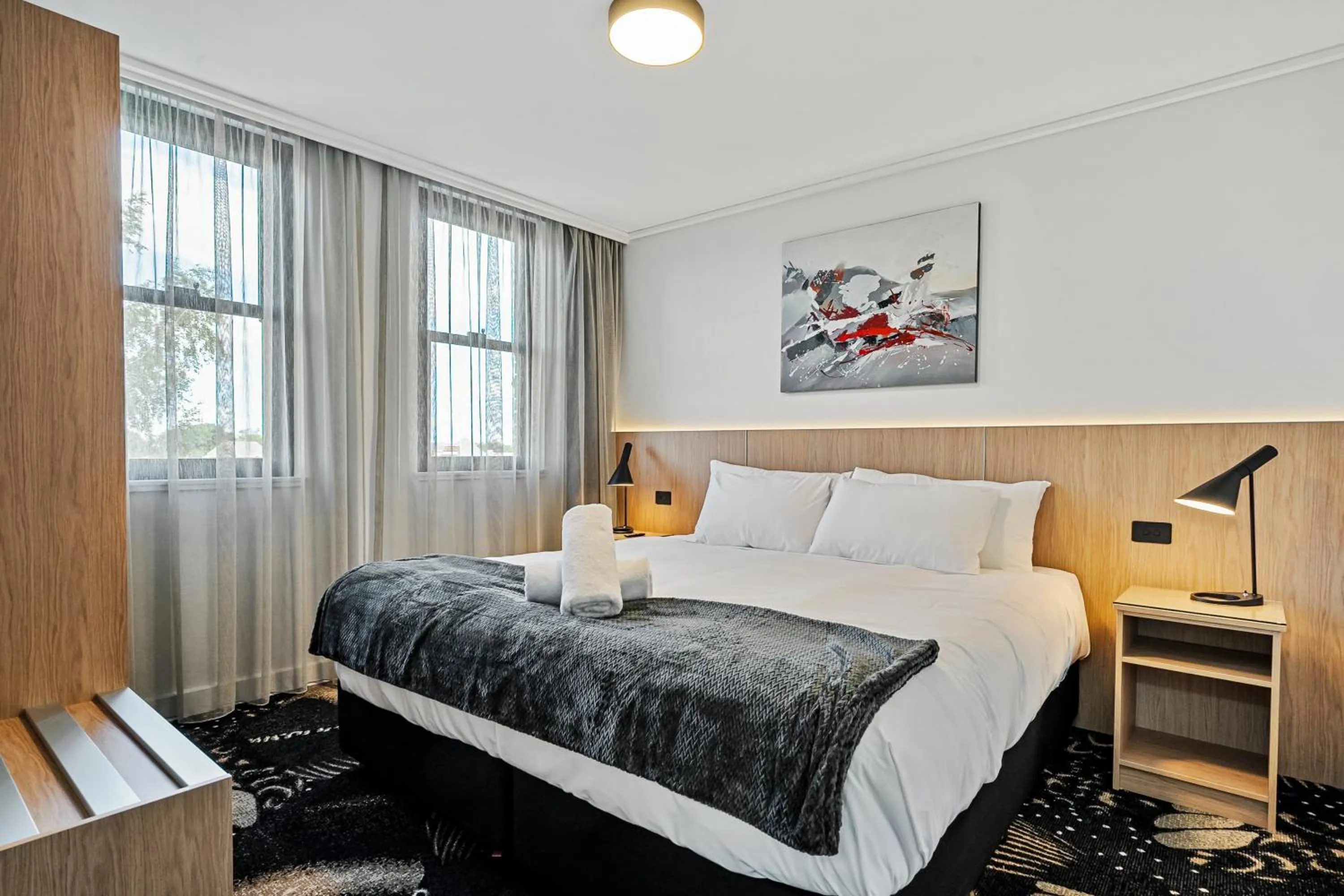 Bed in Prince of Wales Hotel