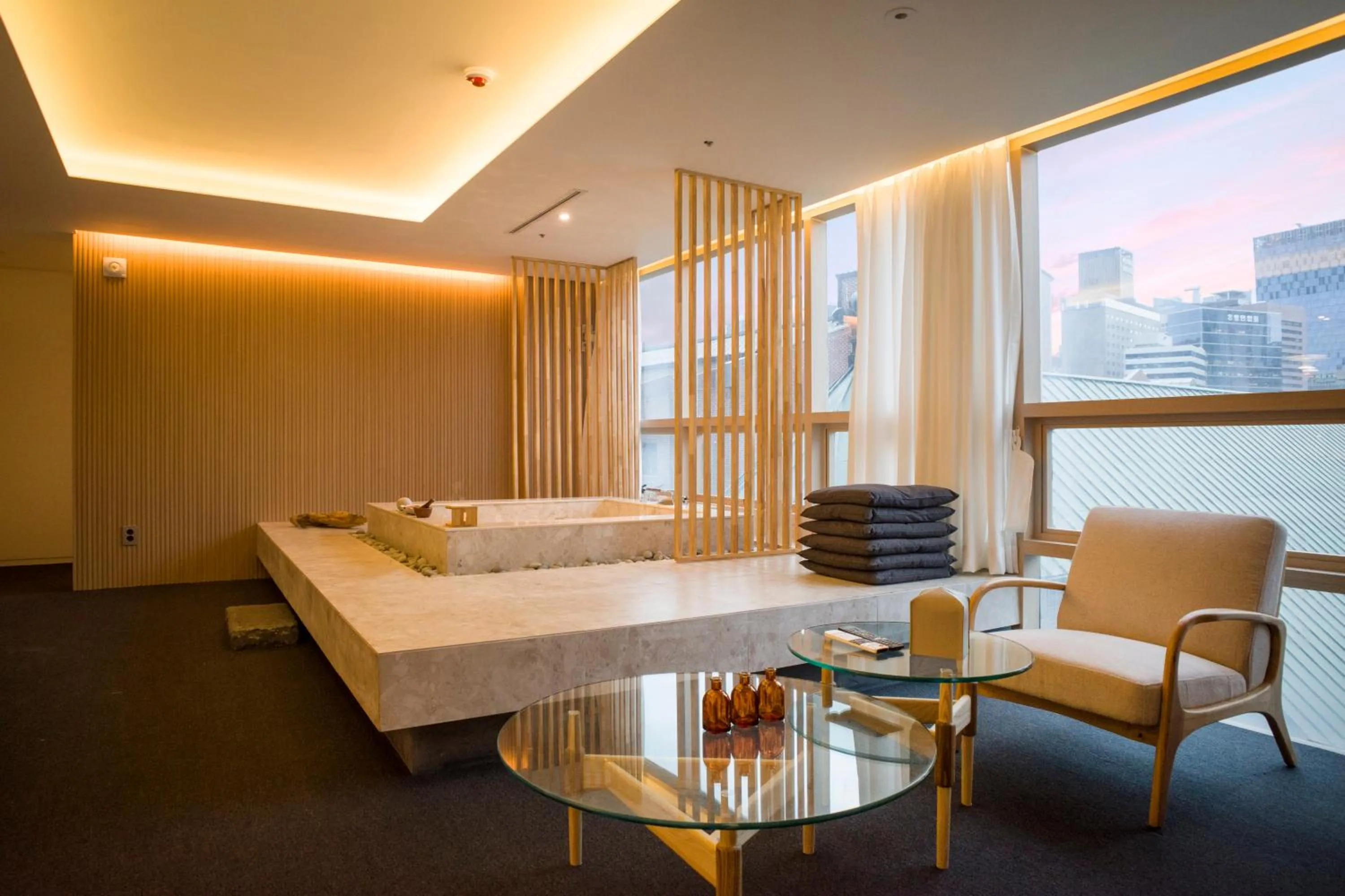 Living room in UH Suite The Myeongdong