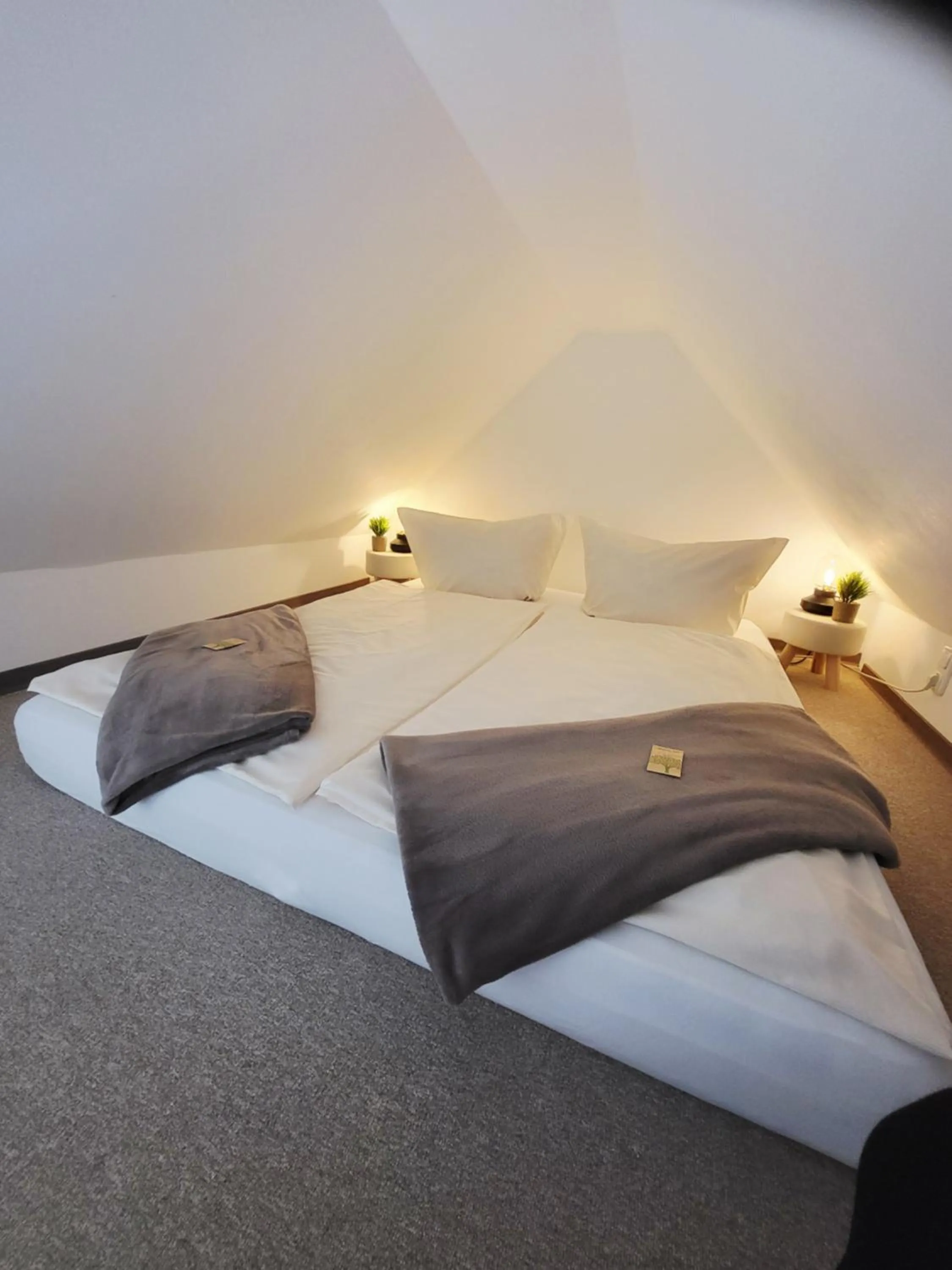 Bed in CJS Apartments - Chill or Drive am Nürburgring, new Box Spring Beds, new furniture, WLan, Spacious Rooms, Quiet Location