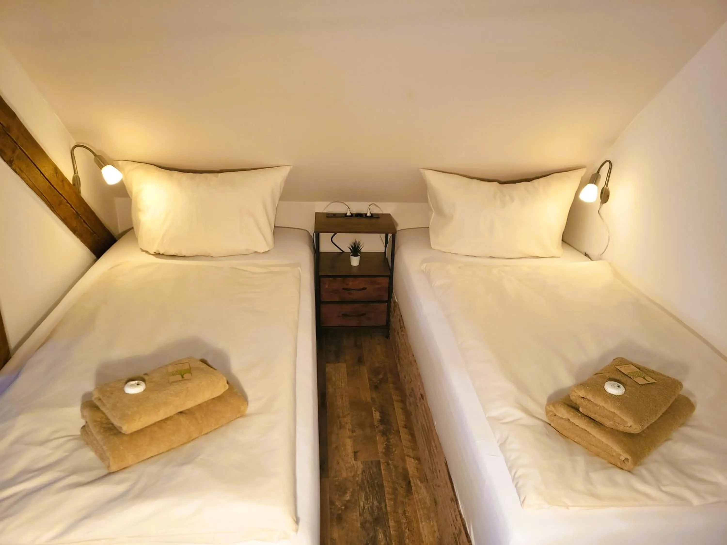 Bed in CJS Apartments - Chill or Drive am Nürburgring, new Box Spring Beds, new furniture, WLan, Spacious Rooms, Quiet Location