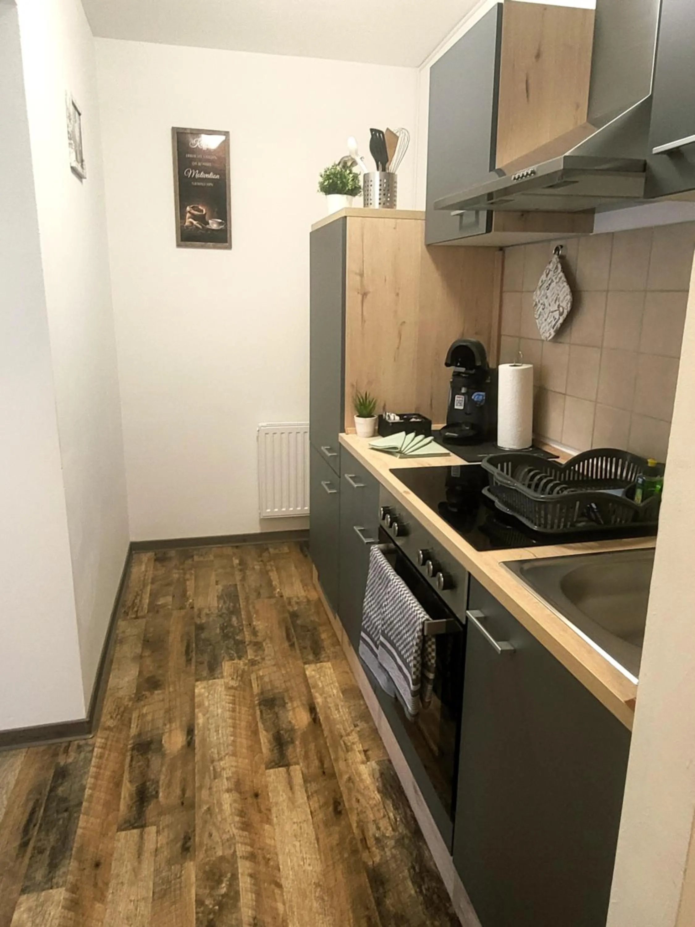 Coffee/tea facilities in CJS Apartments - Chill or Drive am Nürburgring, new Box Spring Beds, new furniture, WLan, Spacious Rooms, Quiet Location
