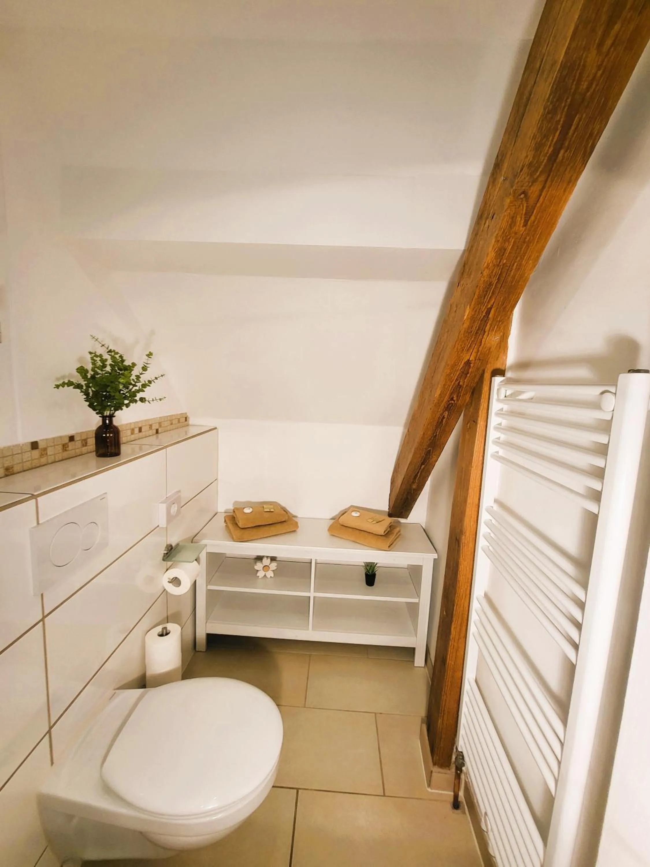 Bathroom in CJS Apartments - Chill or Drive am Nürburgring, new Box Spring Beds, new furniture, WLan, Spacious Rooms, Quiet Location