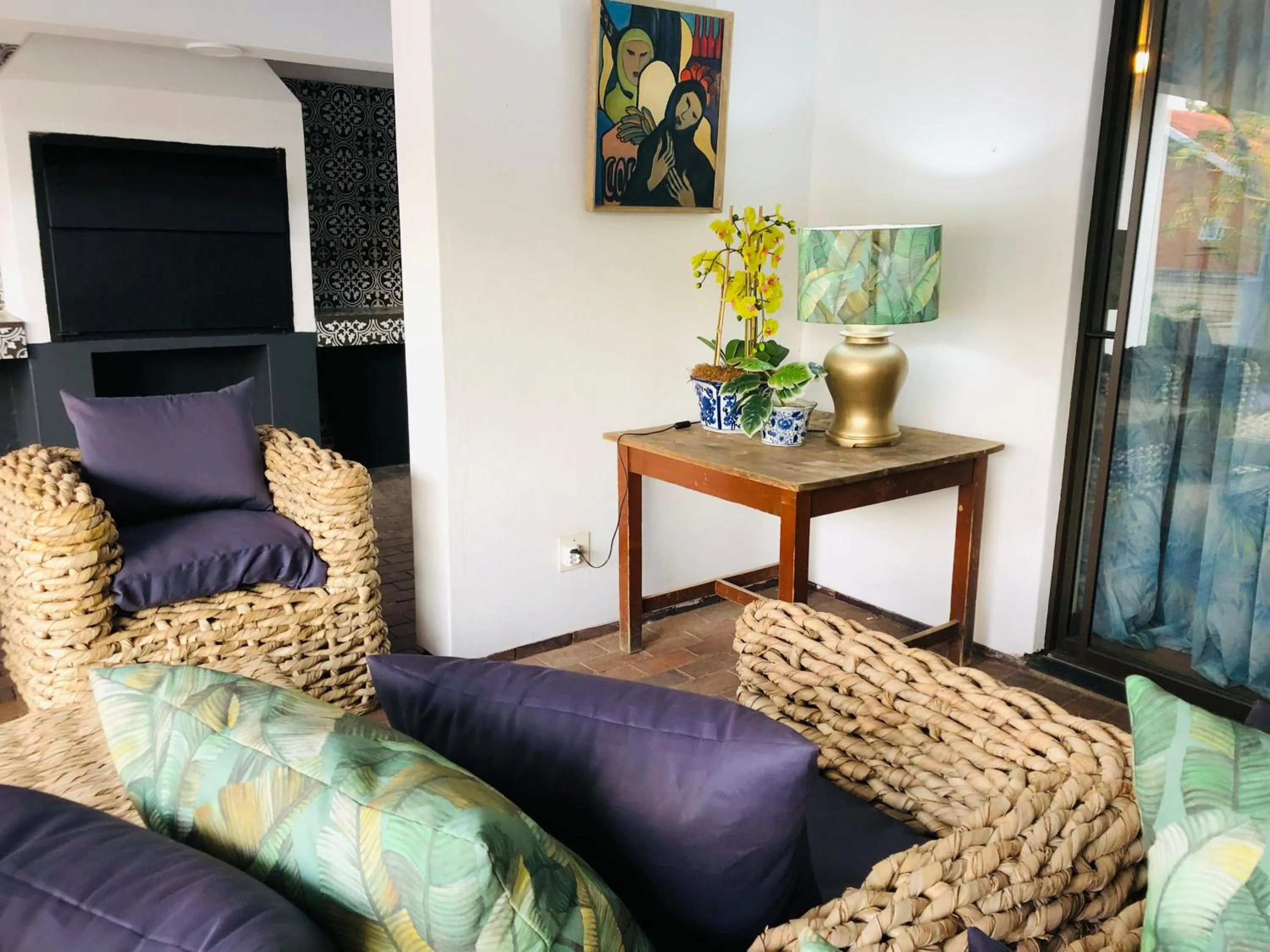 Seating area in Grafiti Boutique Hotel