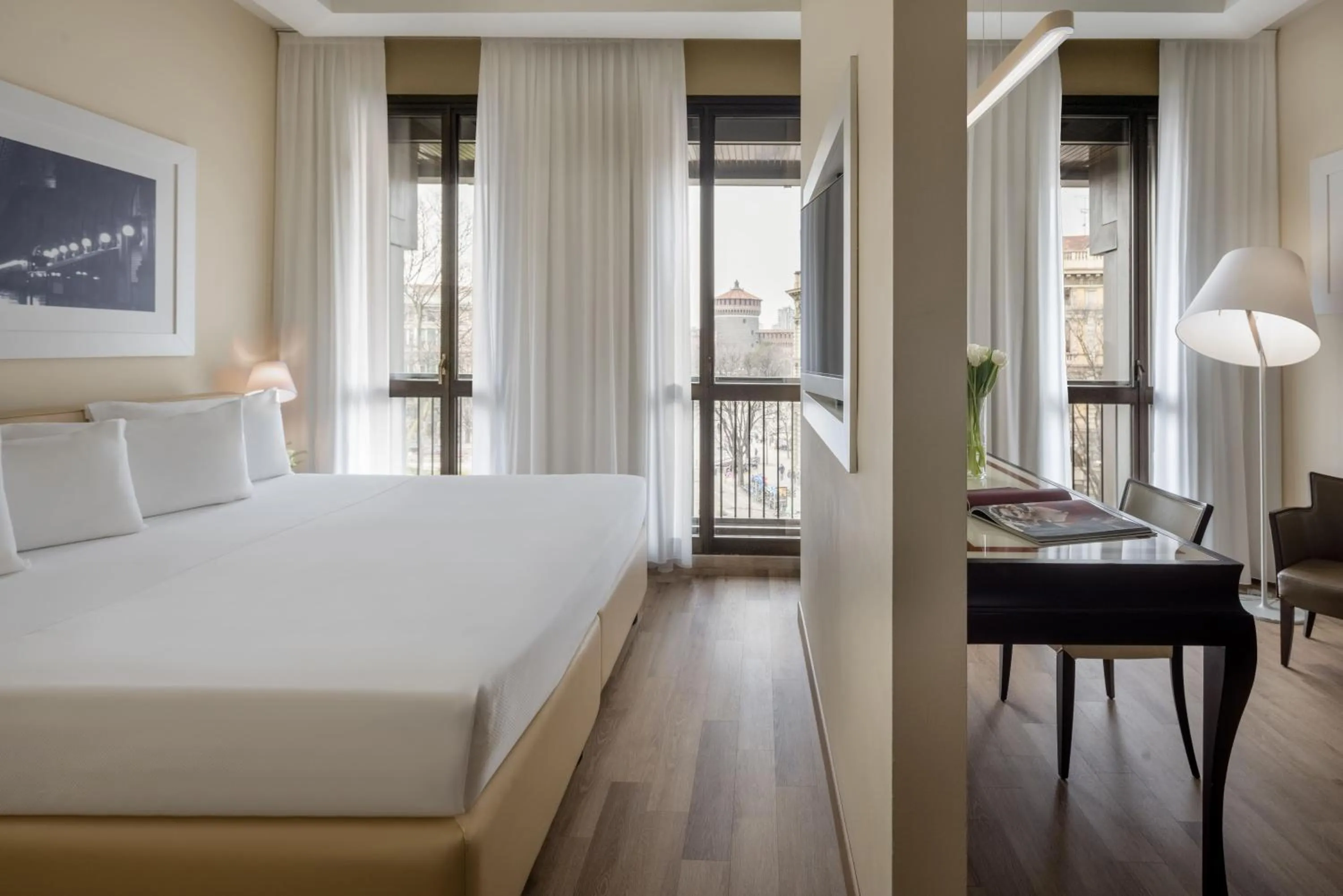 Bedroom, Bed in UNA Hotels Cusani Milano