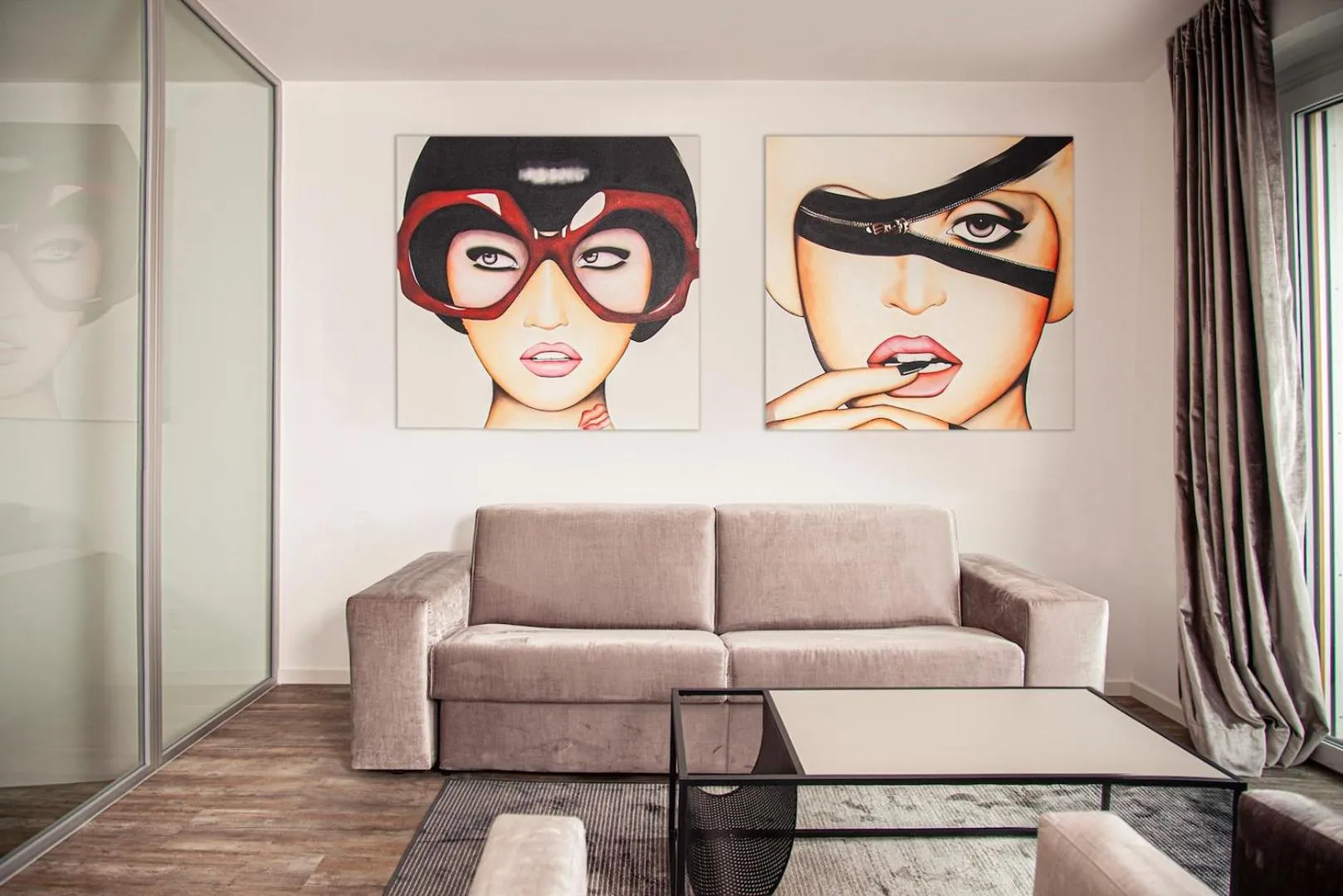 Living room in The Faces Berlin Apartments