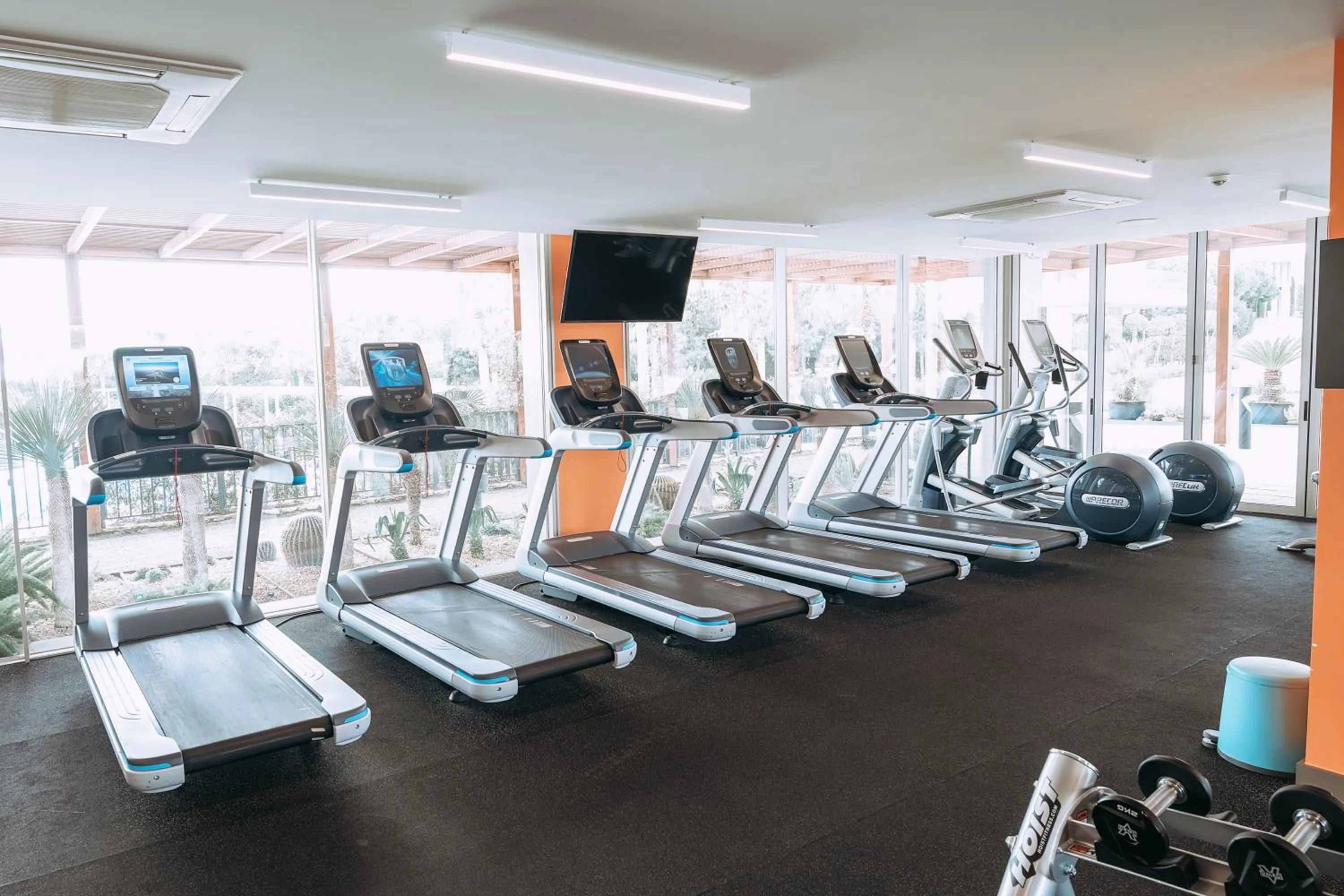 Fitness centre/facilities in Hiddenbay Teos Hotel