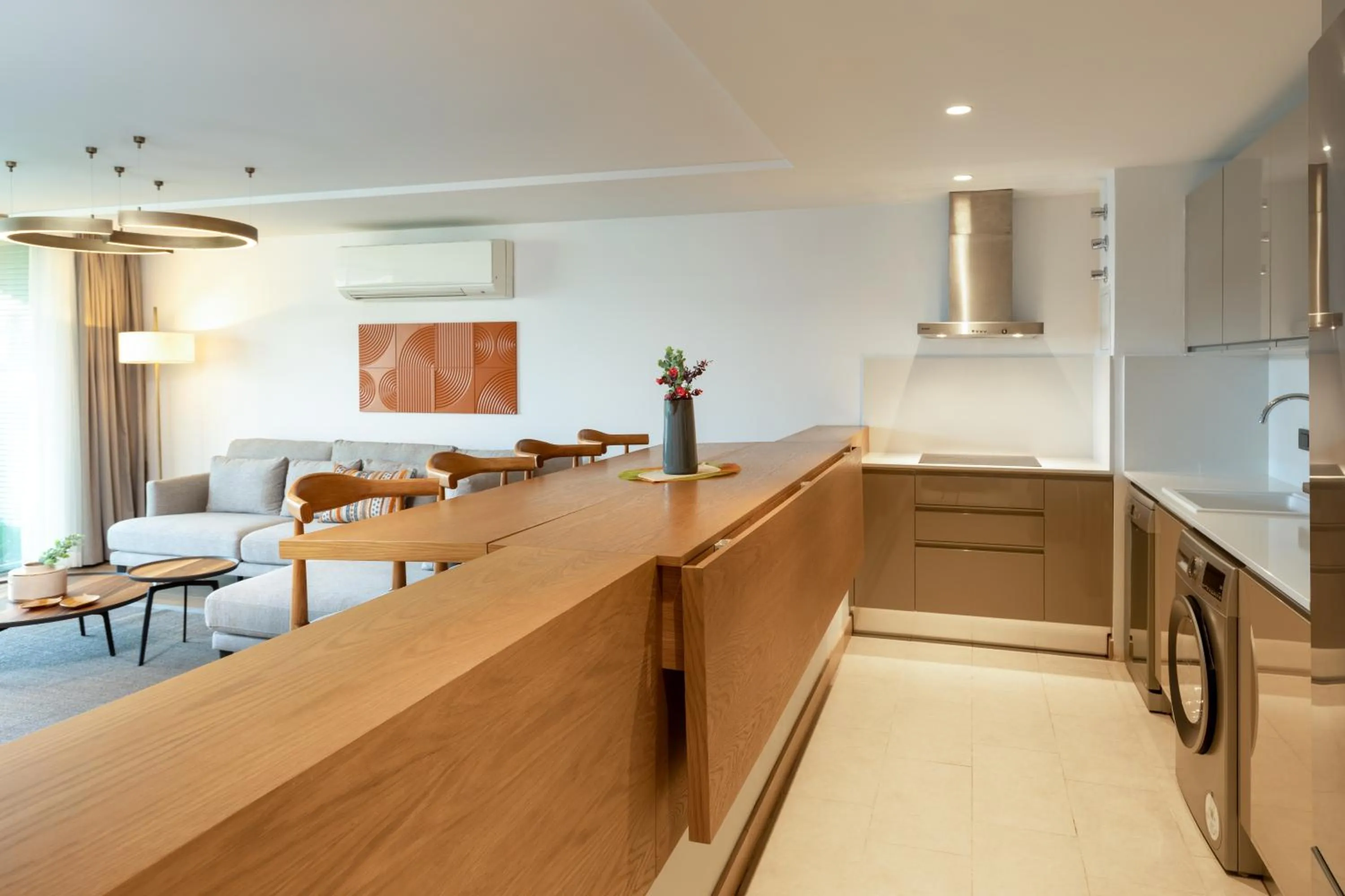 Kitchen or kitchenette in Hiddenbay Teos Hotel