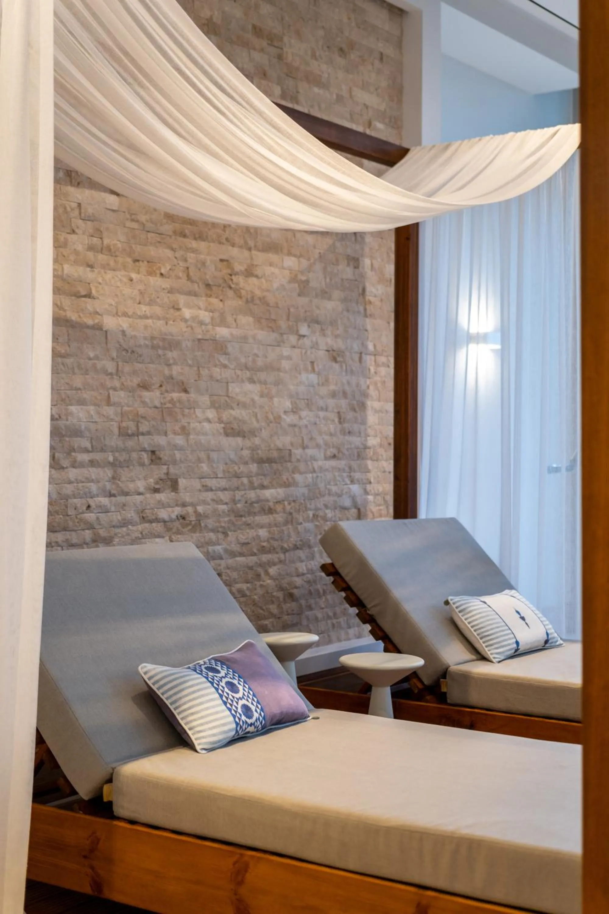 sunbed in Hiddenbay Teos Hotel