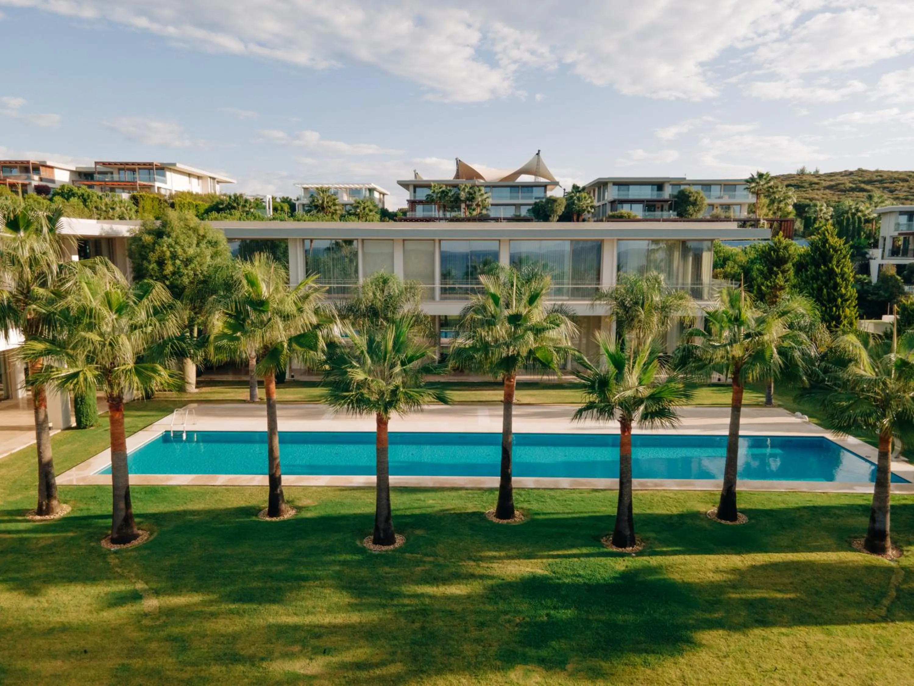 Pool view in Hiddenbay Teos Hotel