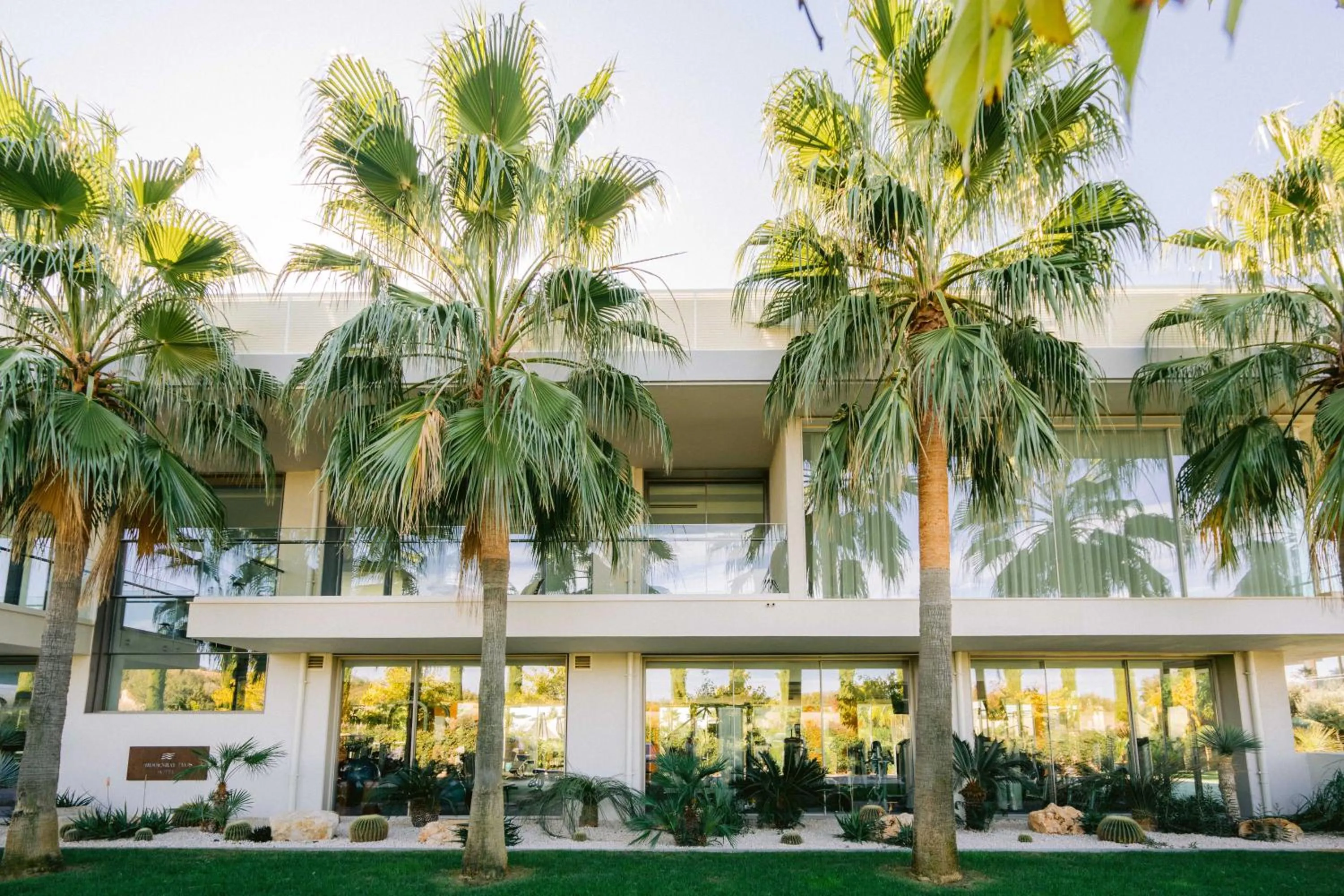 Property building in Hiddenbay Teos Hotel