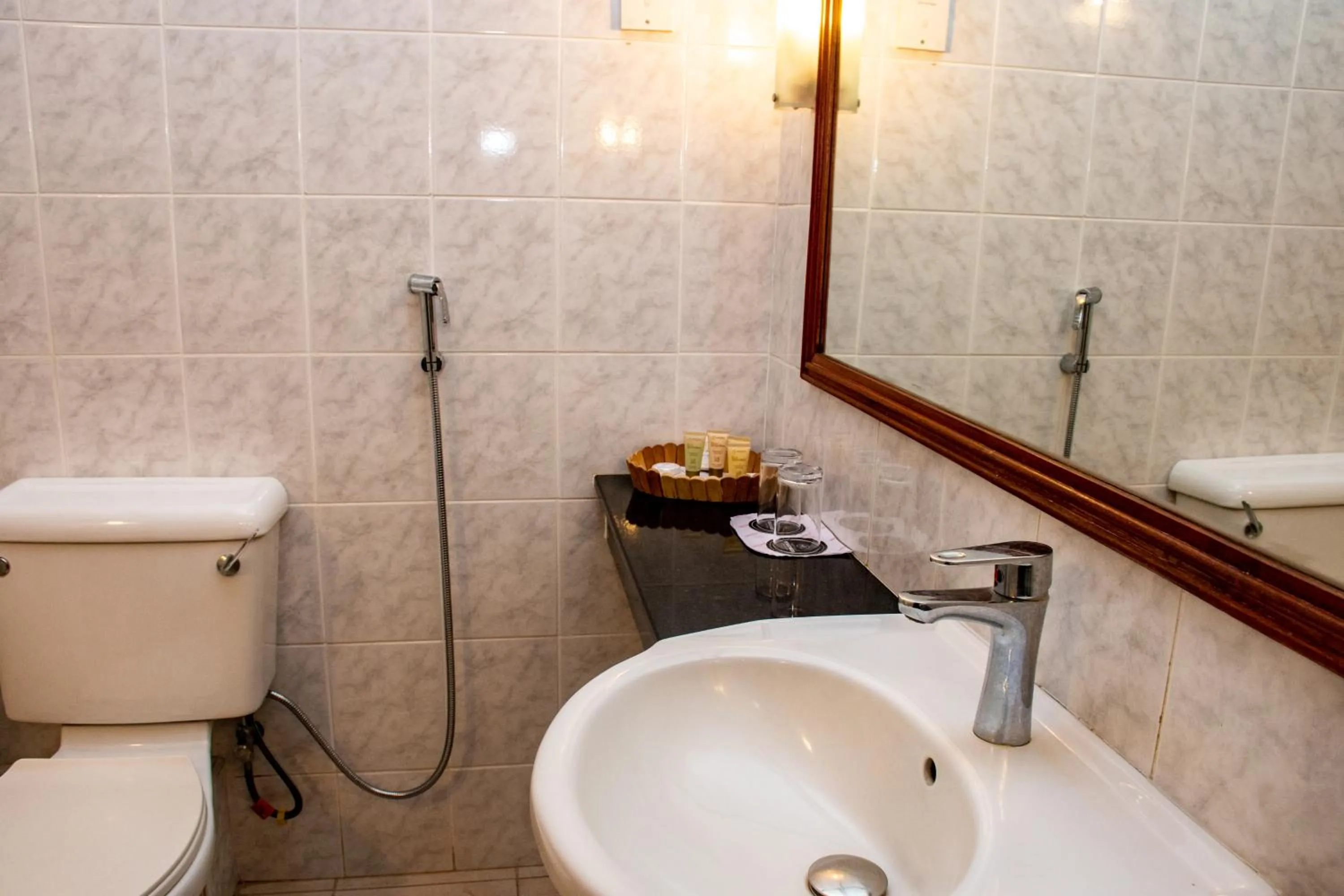 Toilet in Hotel Boulevard Nairobi, City Centre CBD