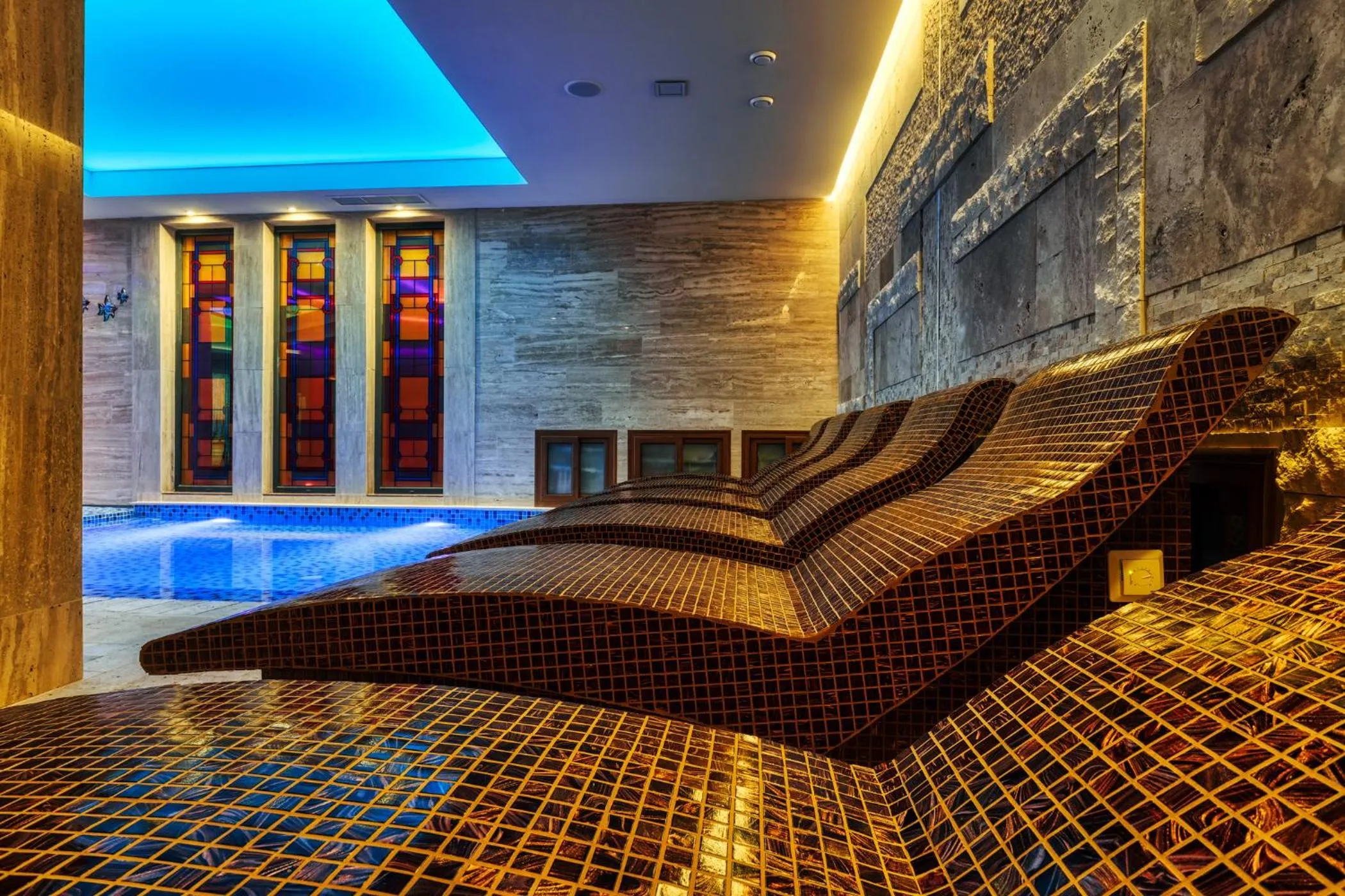 Pool view in National Palace Wine & Spa Hotel