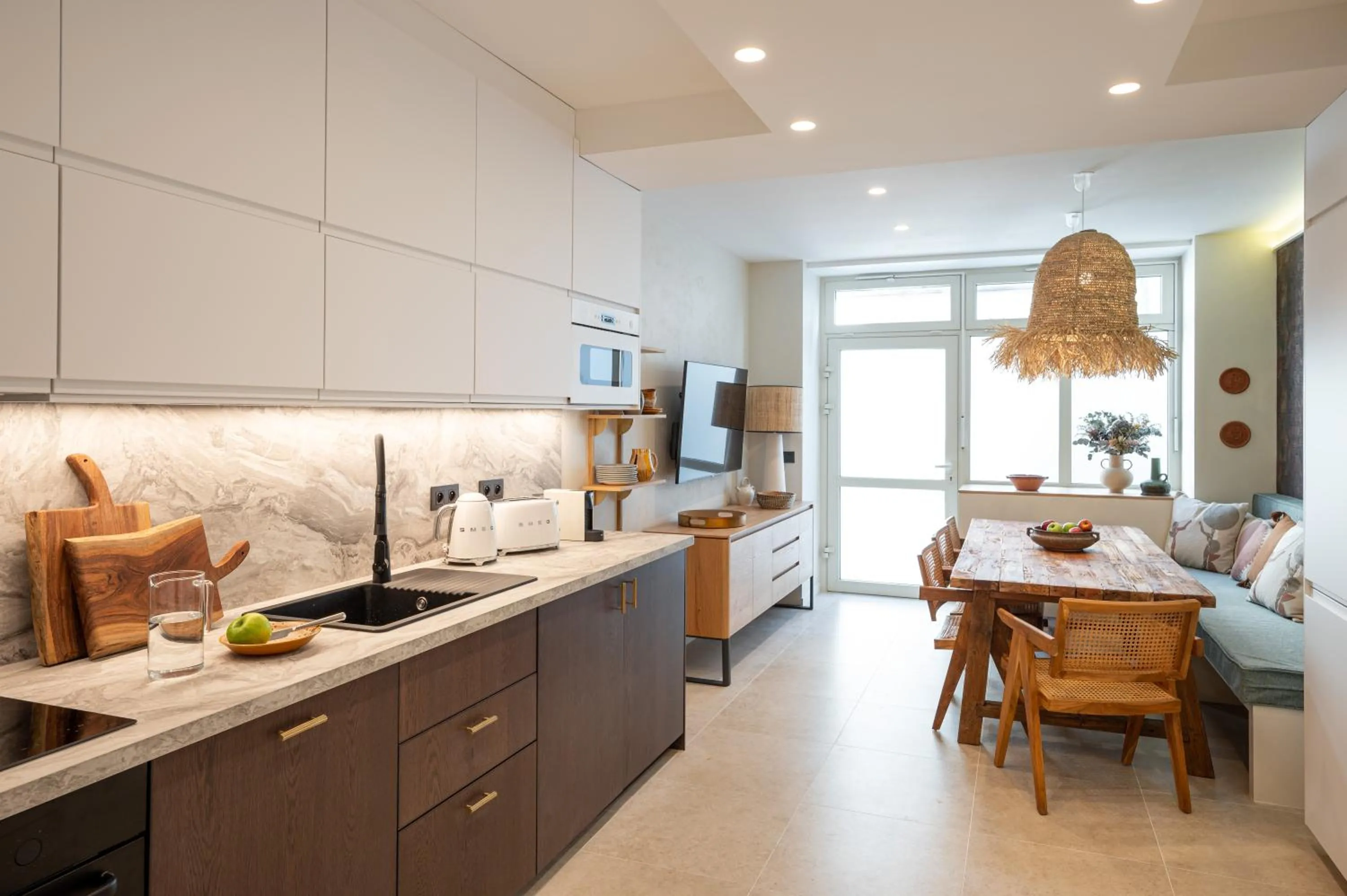 Kitchen or kitchenette in New Art Gallery Loft in the Heart of Paris 15