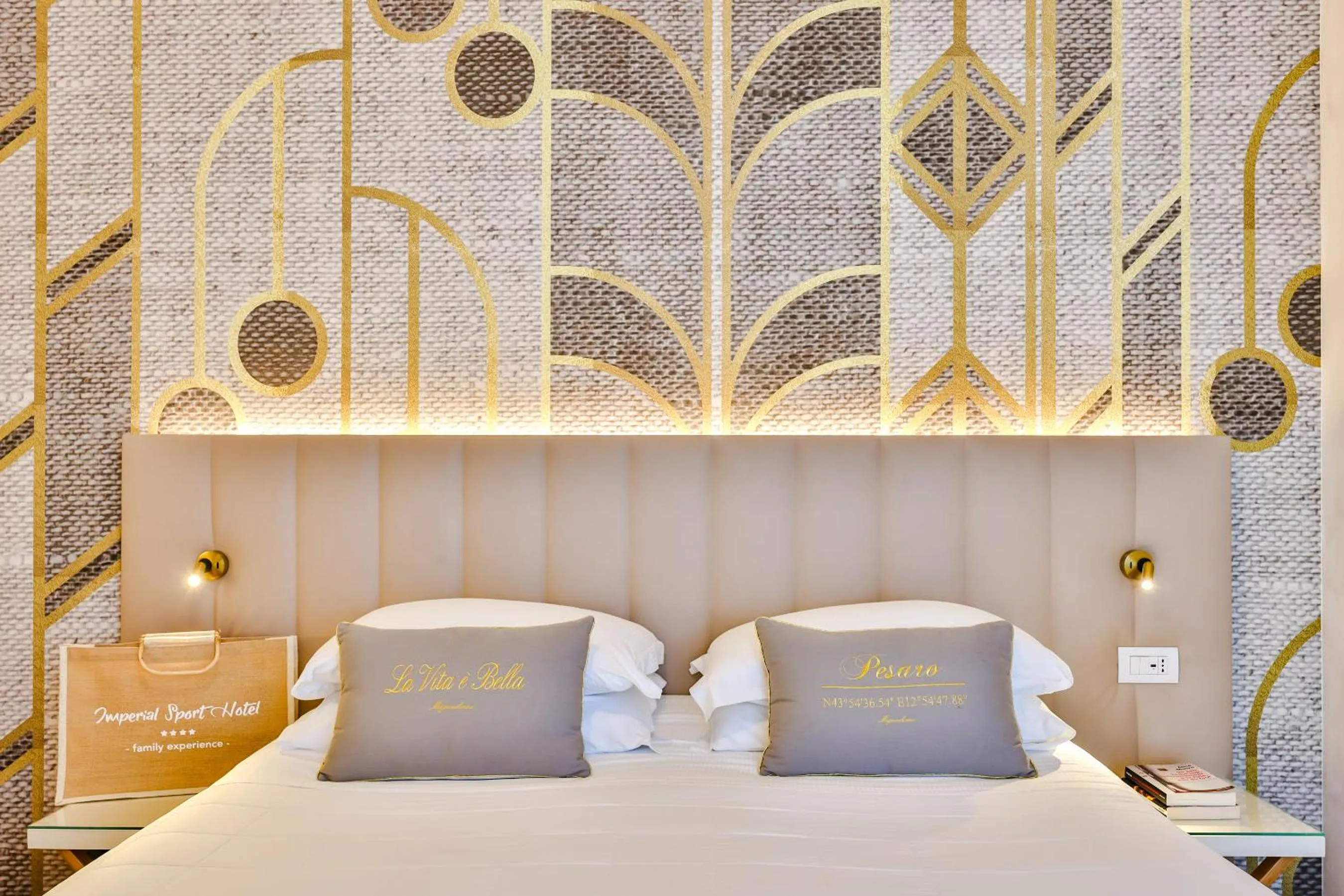 Bed in UNAHOTELS Imperial Sport Hotel