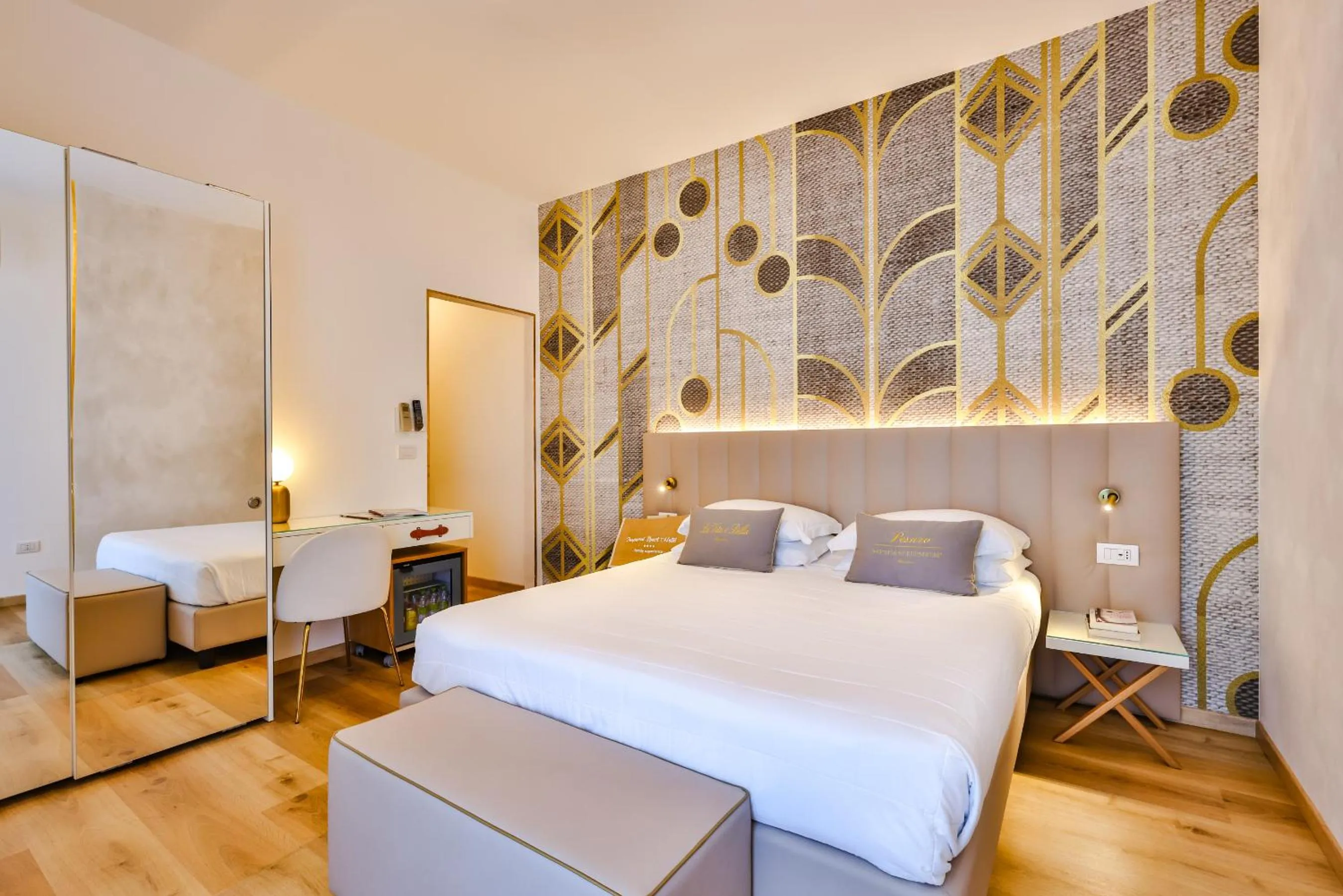 Bed in UNAHOTELS Imperial Sport Hotel