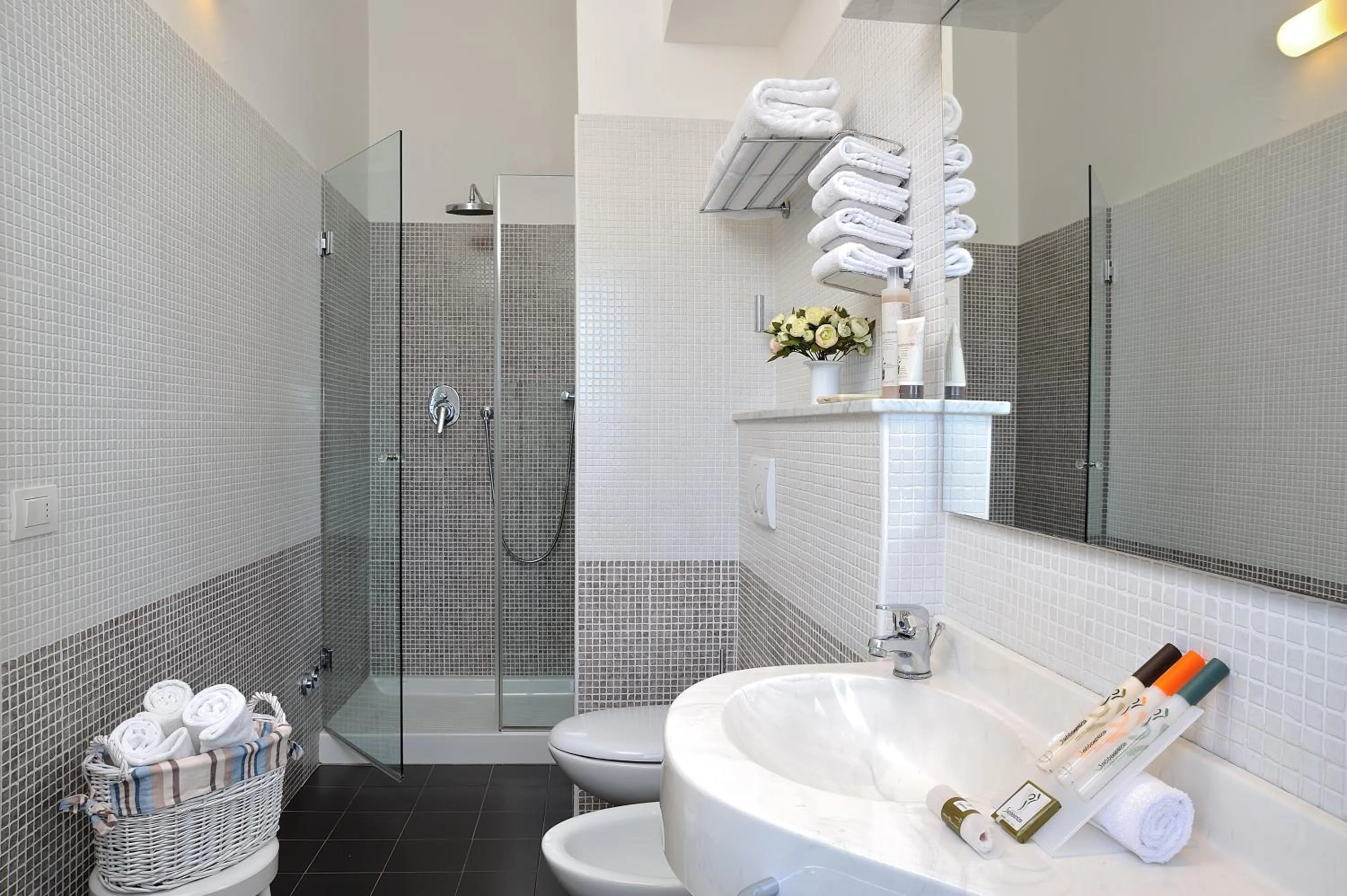 Shower in UNAHOTELS Imperial Sport Hotel