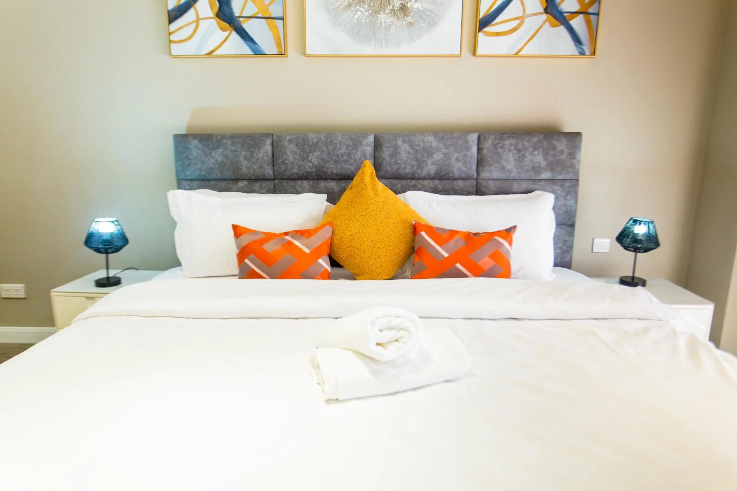 Bedroom, Bed in Accra Luxury Apartments @ Pearl