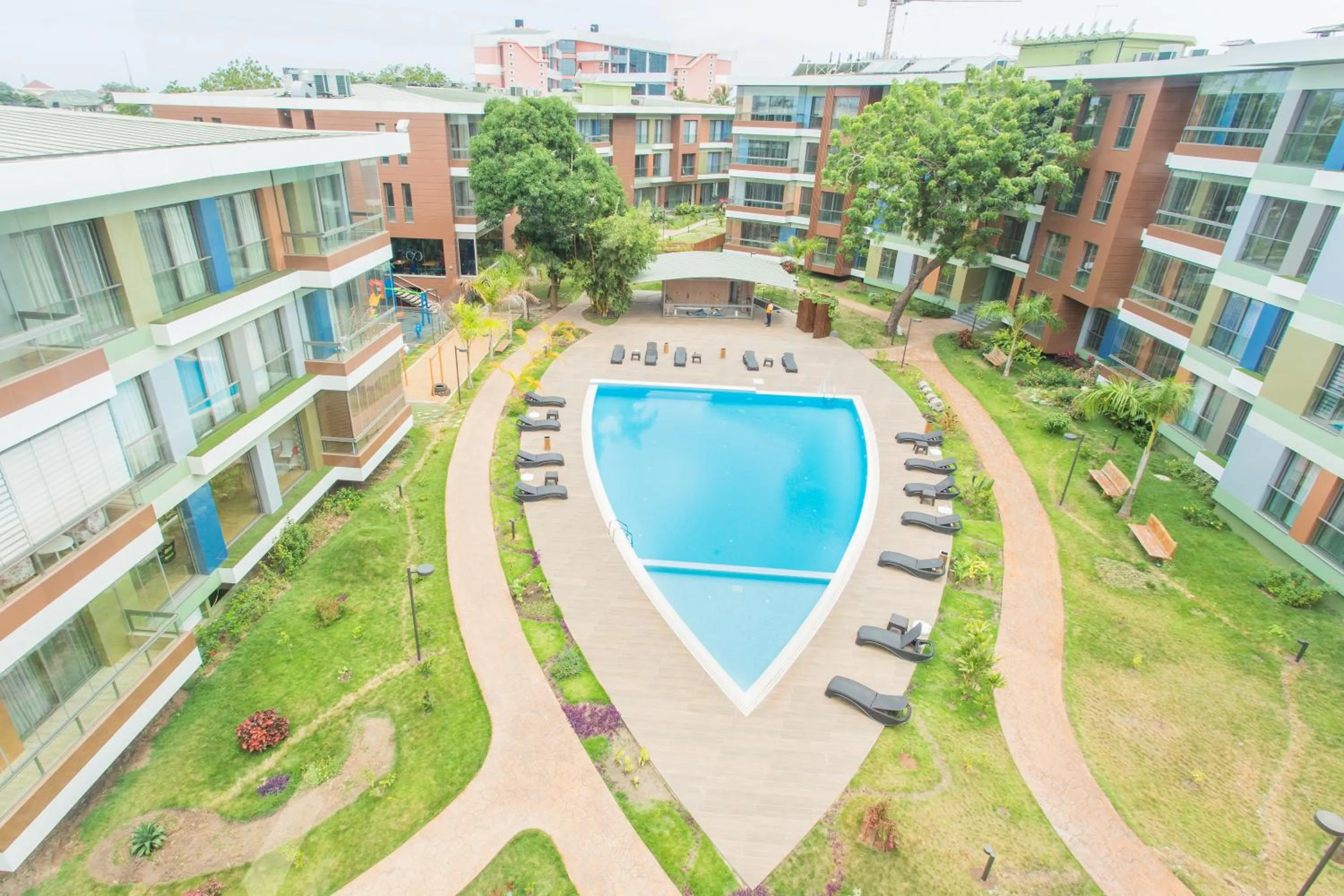 Bird's eye view in Accra Luxury Apartments @ Pearl