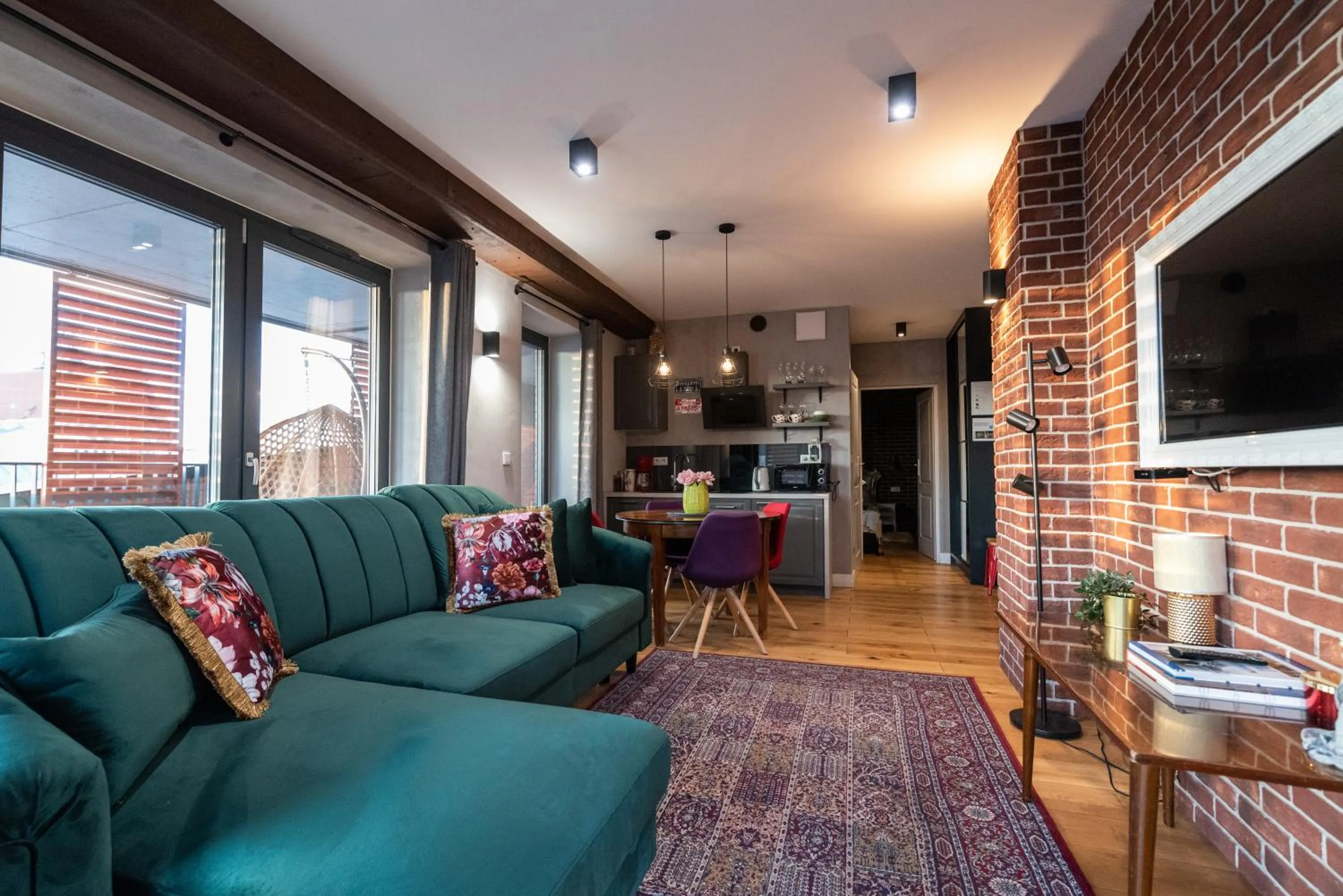 Living room in City Lights Kazimierz