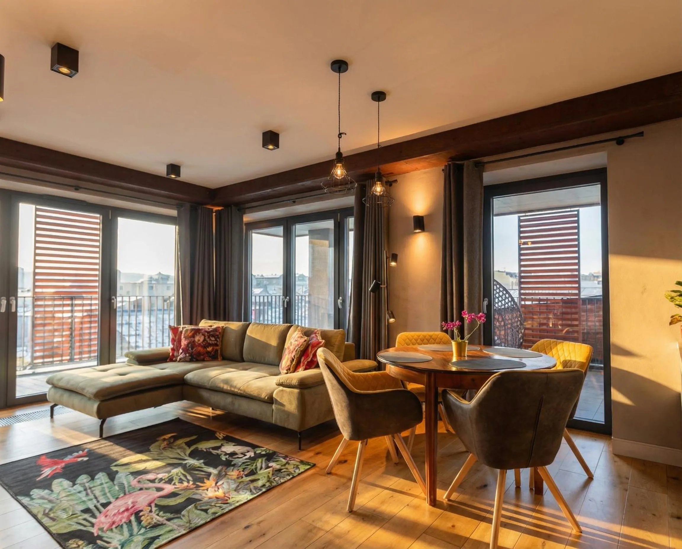 Living room in City Lights Kazimierz