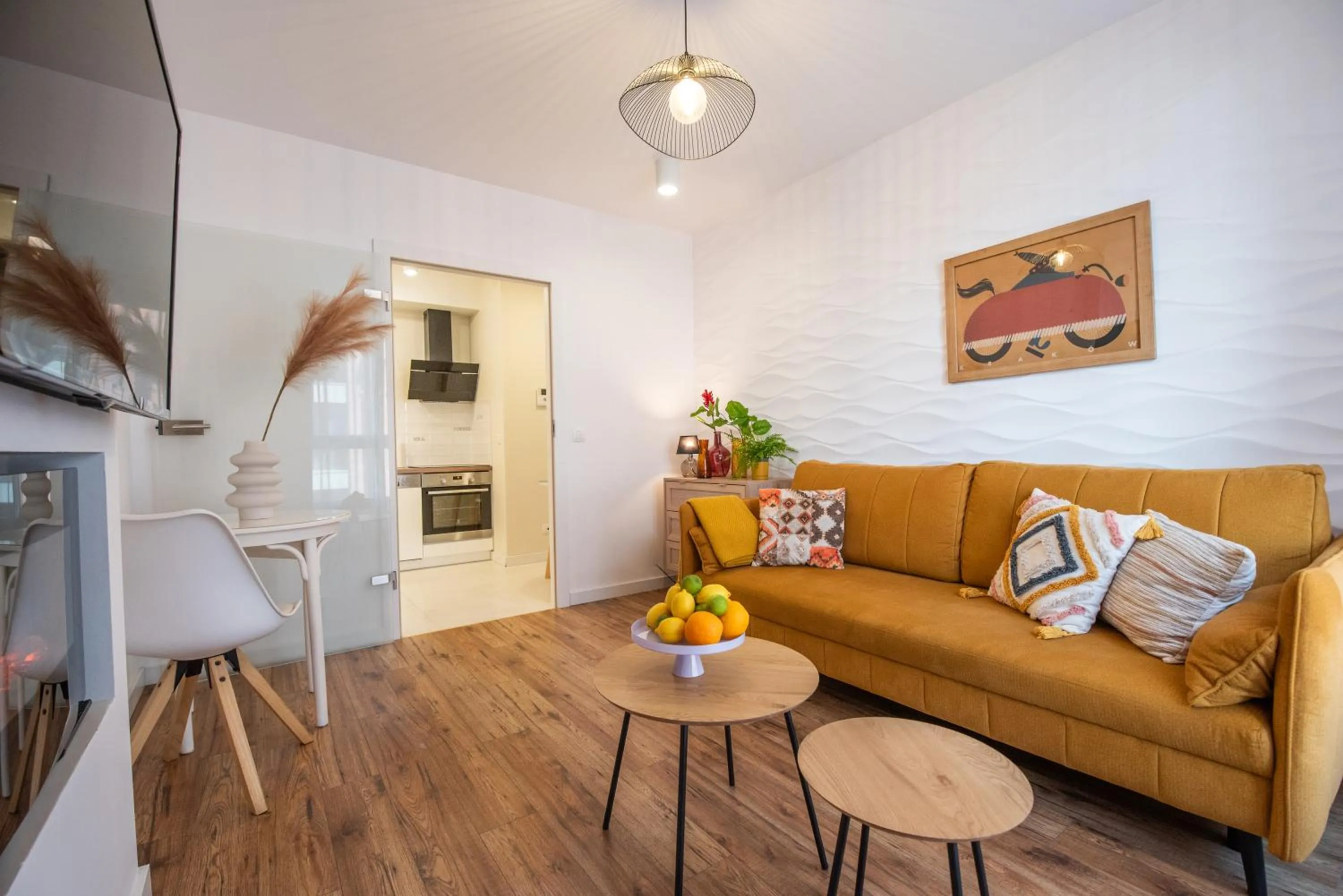 Living room in City Lights Kazimierz