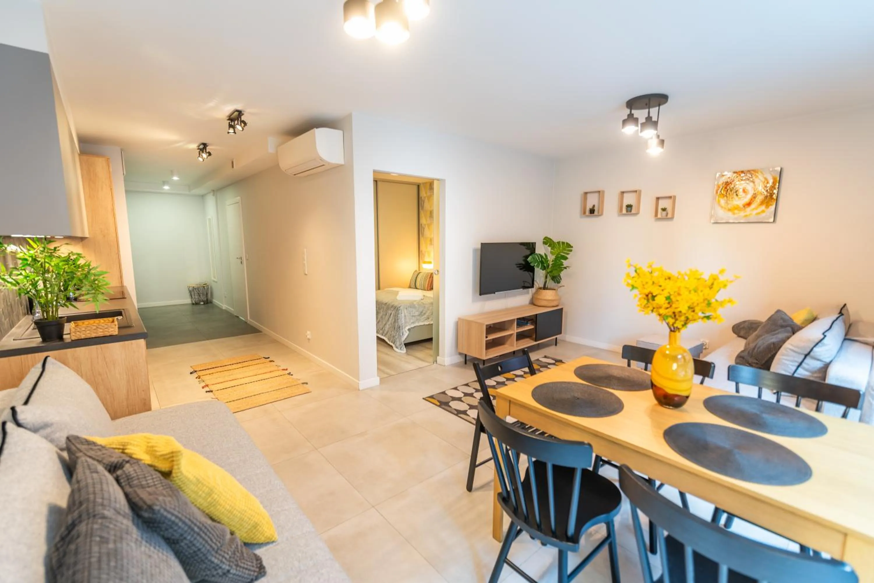 Living room in City Lights Kazimierz