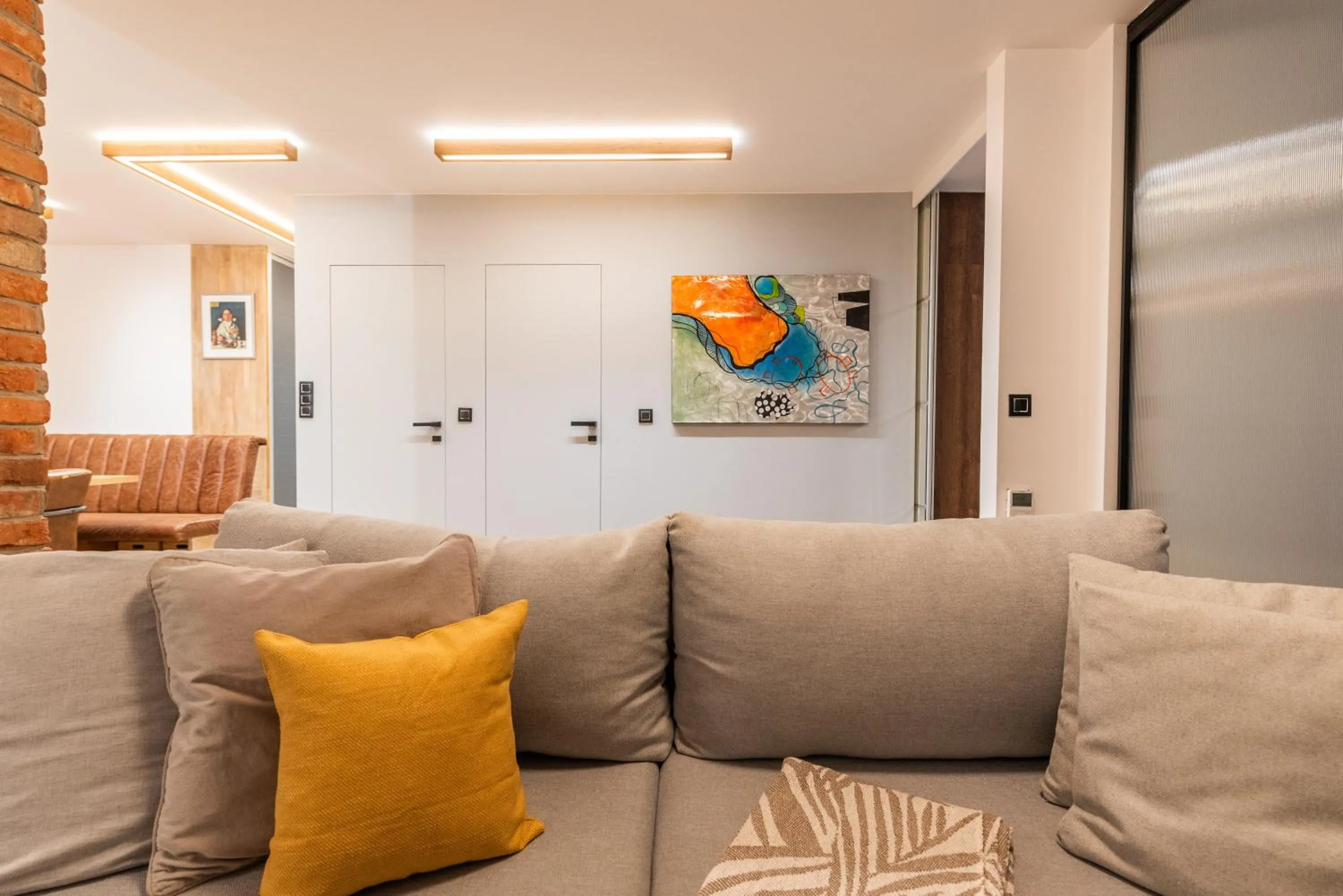 Living room in City Lights Kazimierz