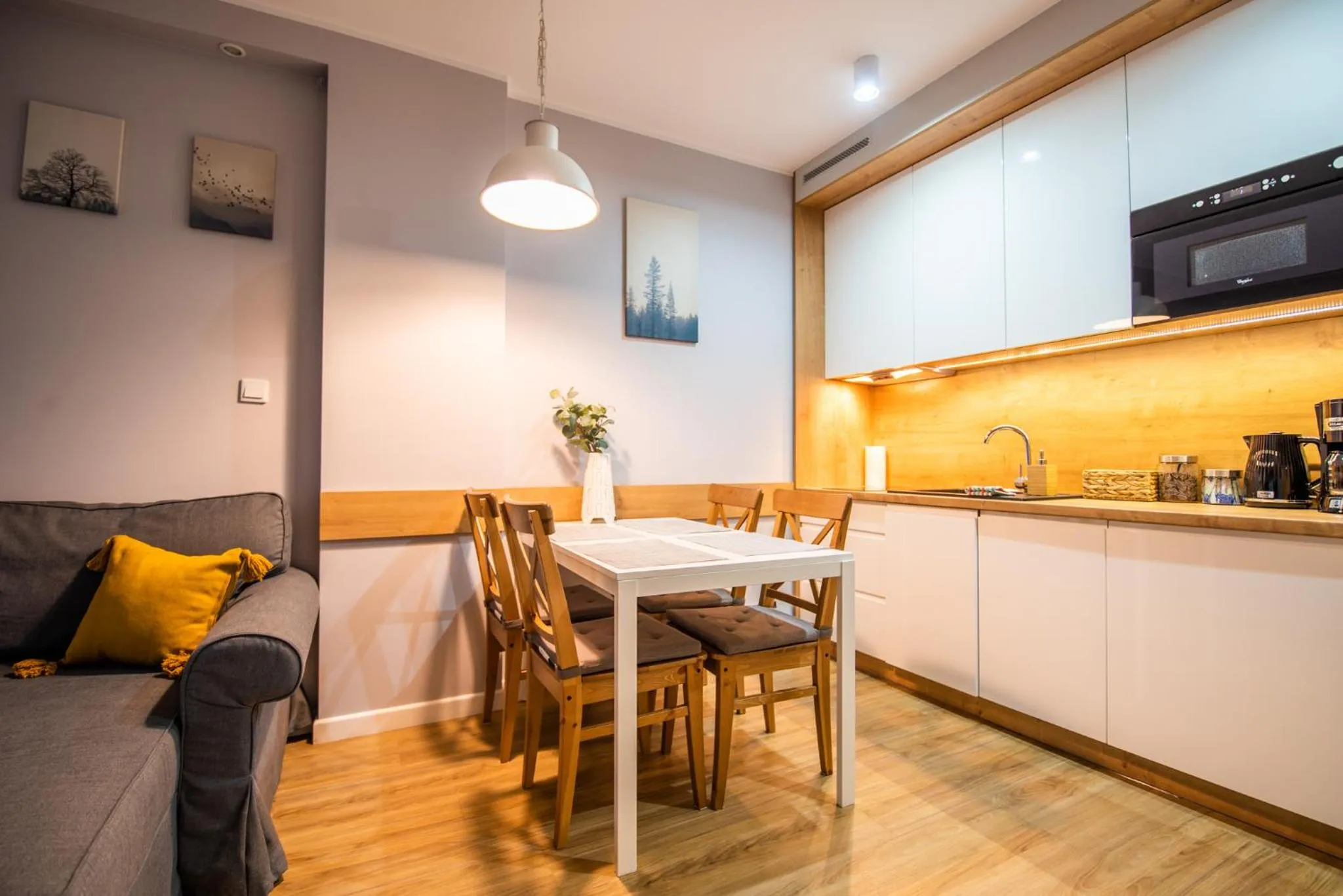 Kitchen or kitchenette in City Lights Kazimierz