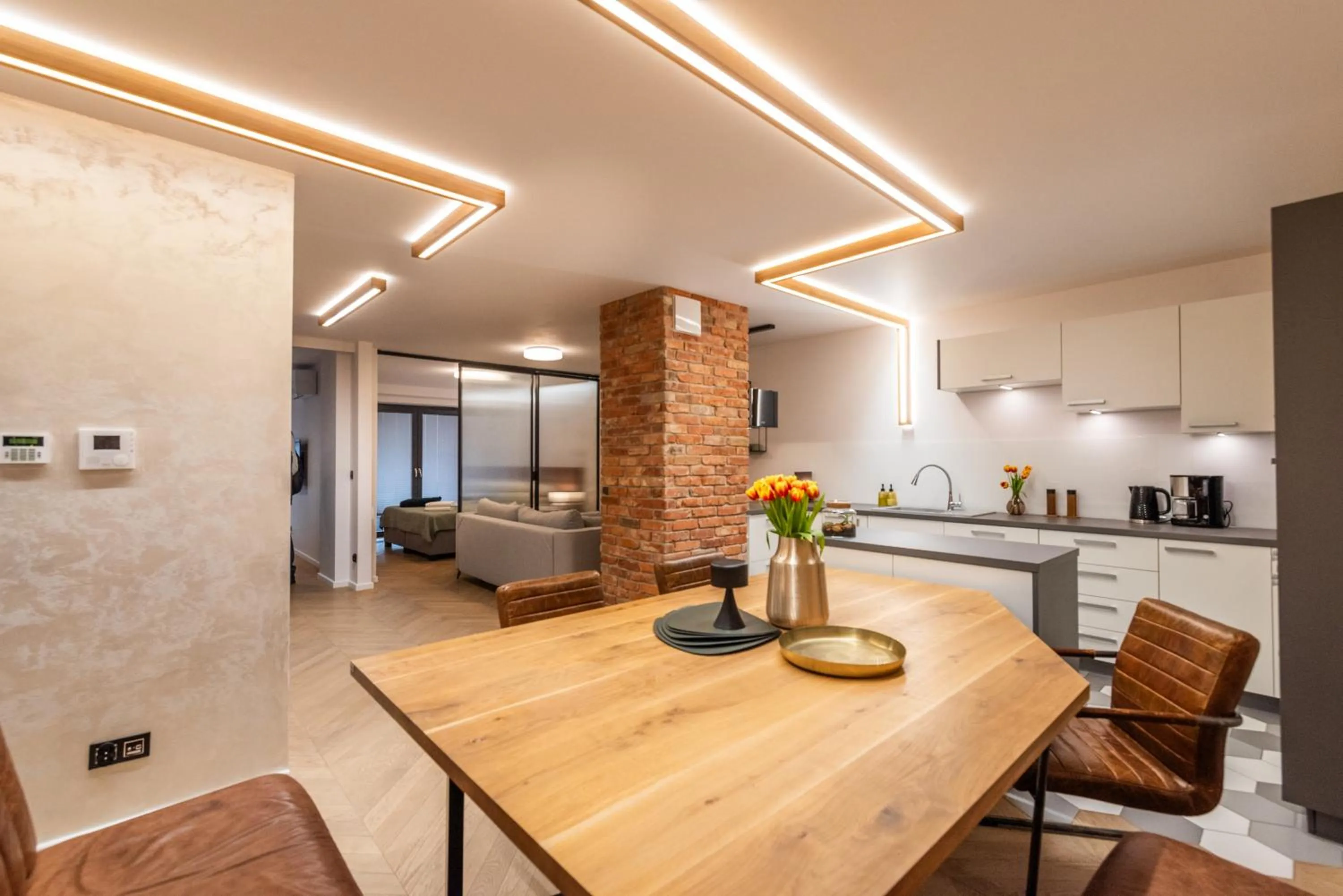 Living room in City Lights Kazimierz