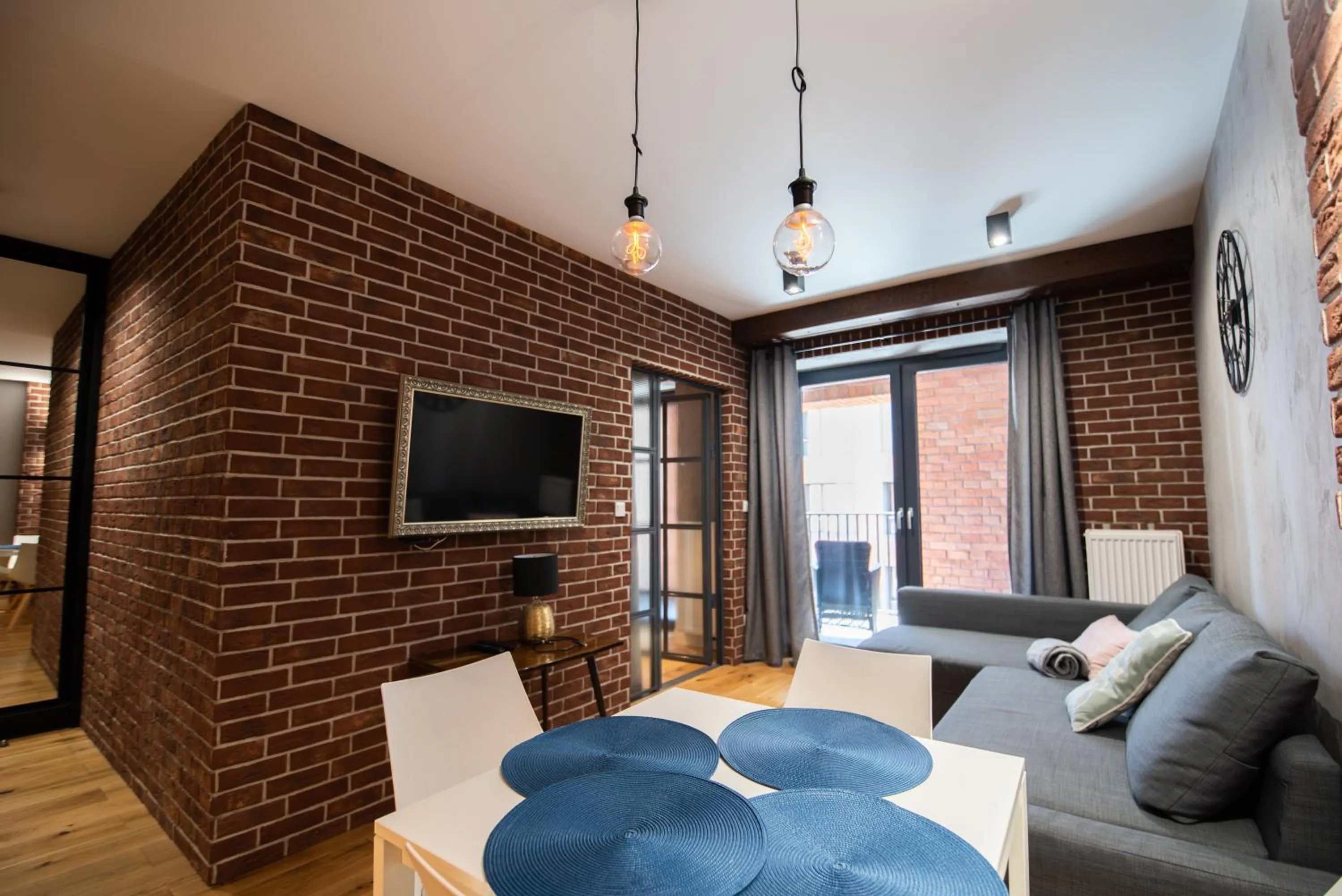 Living room in City Lights Kazimierz