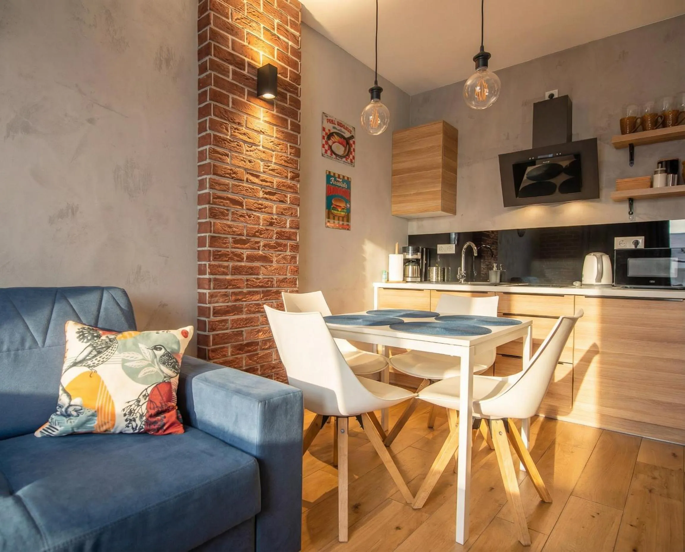 Dining area in City Lights Kazimierz